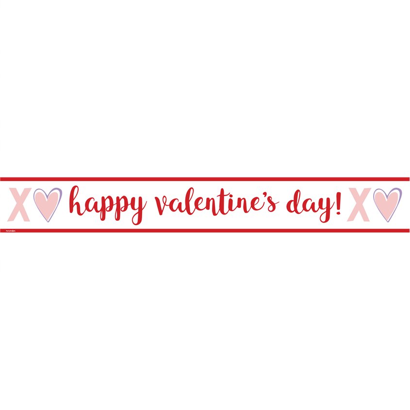 Happy Valentine's Day Paper Banners - 1m (3pk)