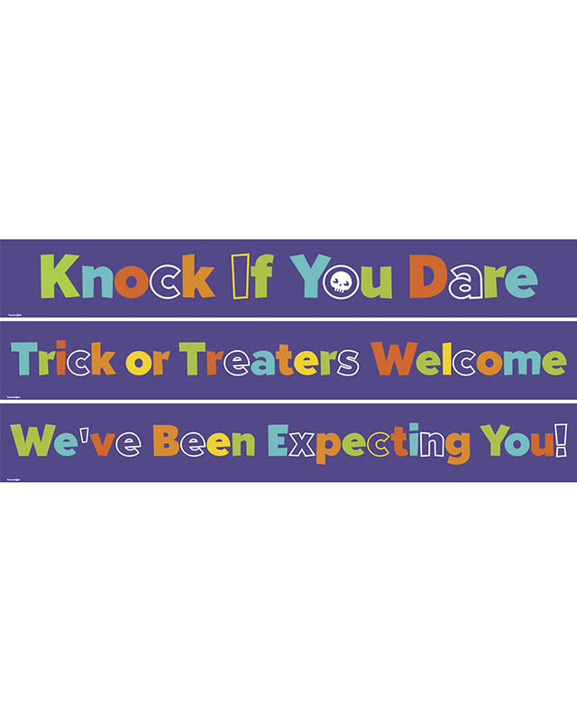 Halloween Trick or Treat Paper Banners - 1m