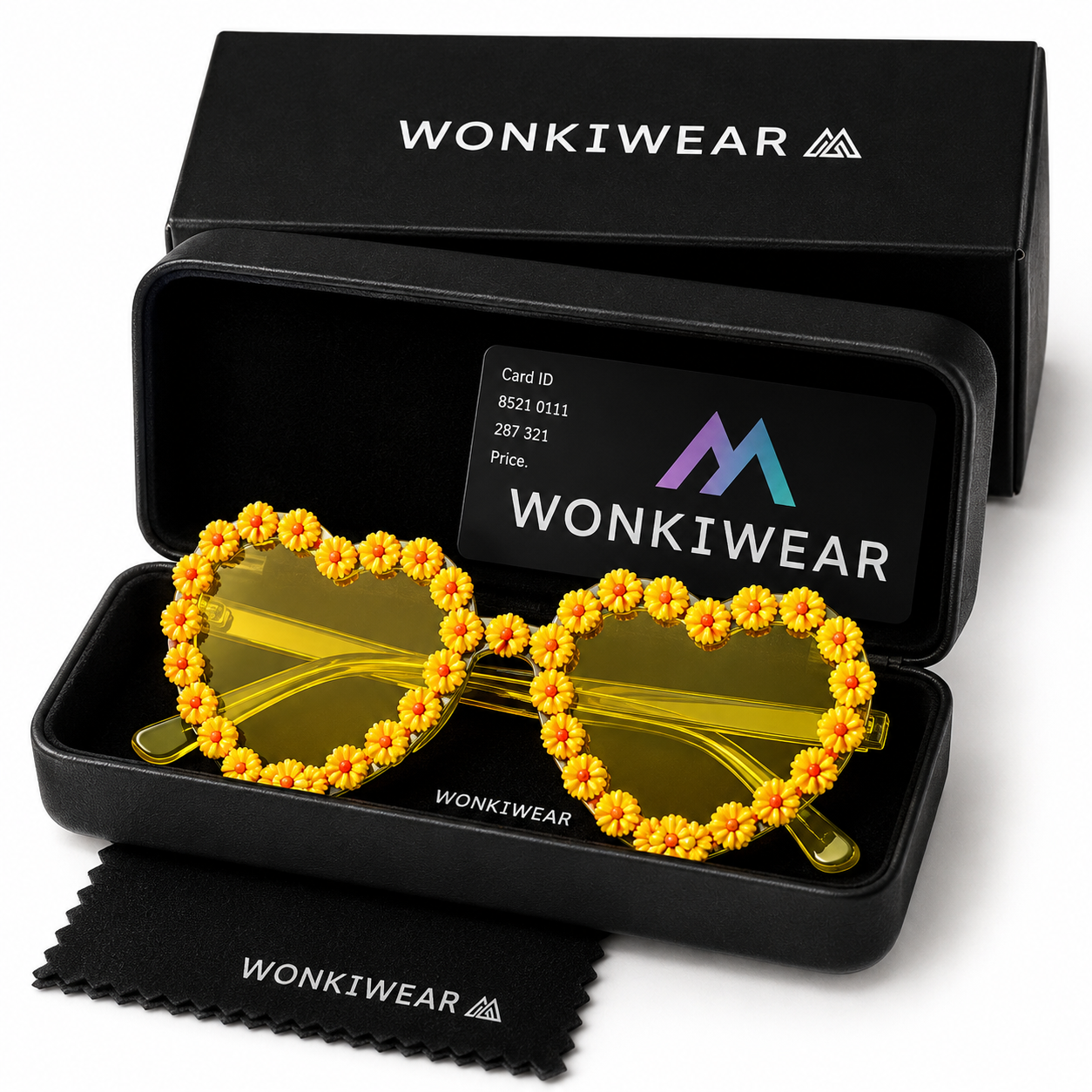 Yellow Heart Daisy Colour Therapy Glasses