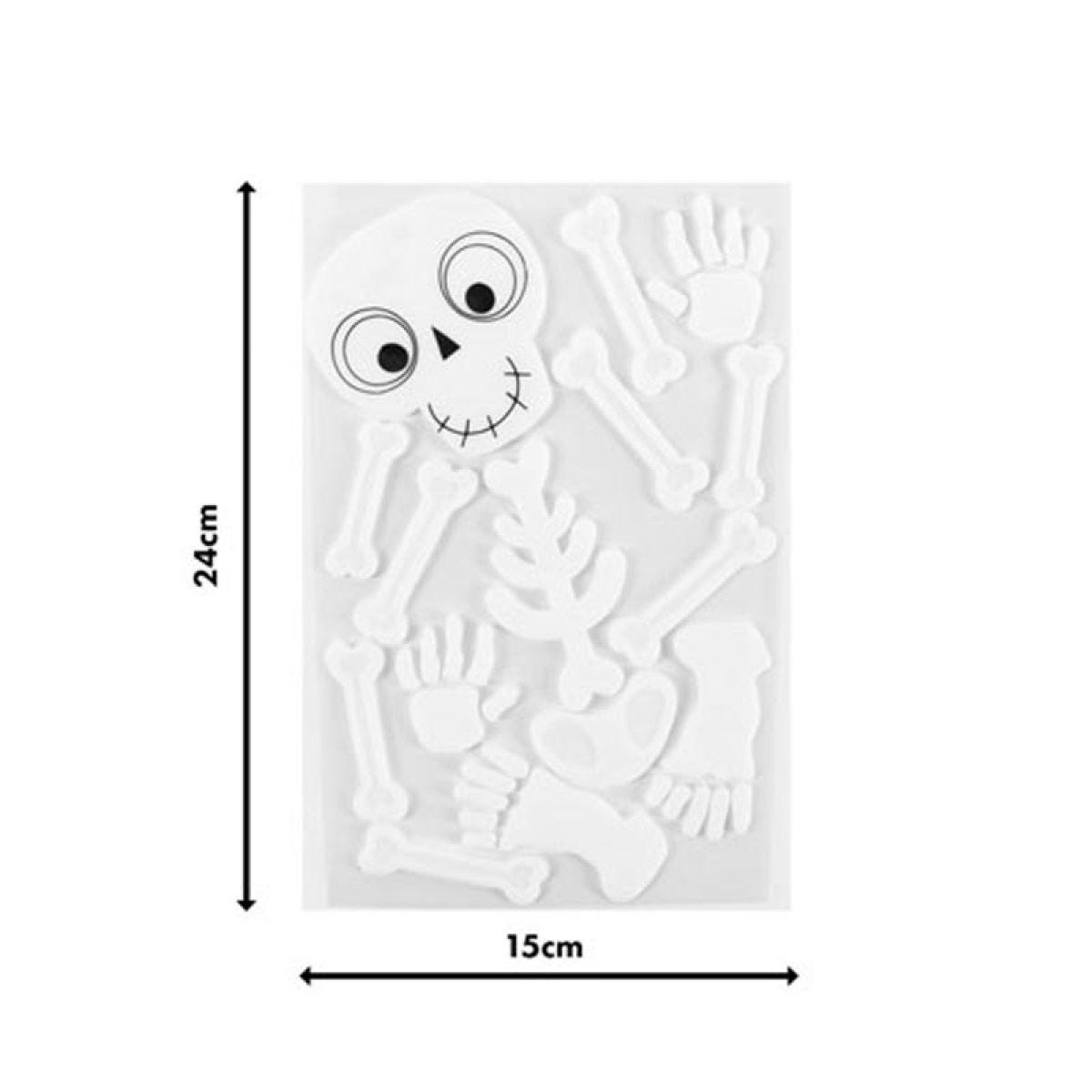 Skeleton Gel Window Cling