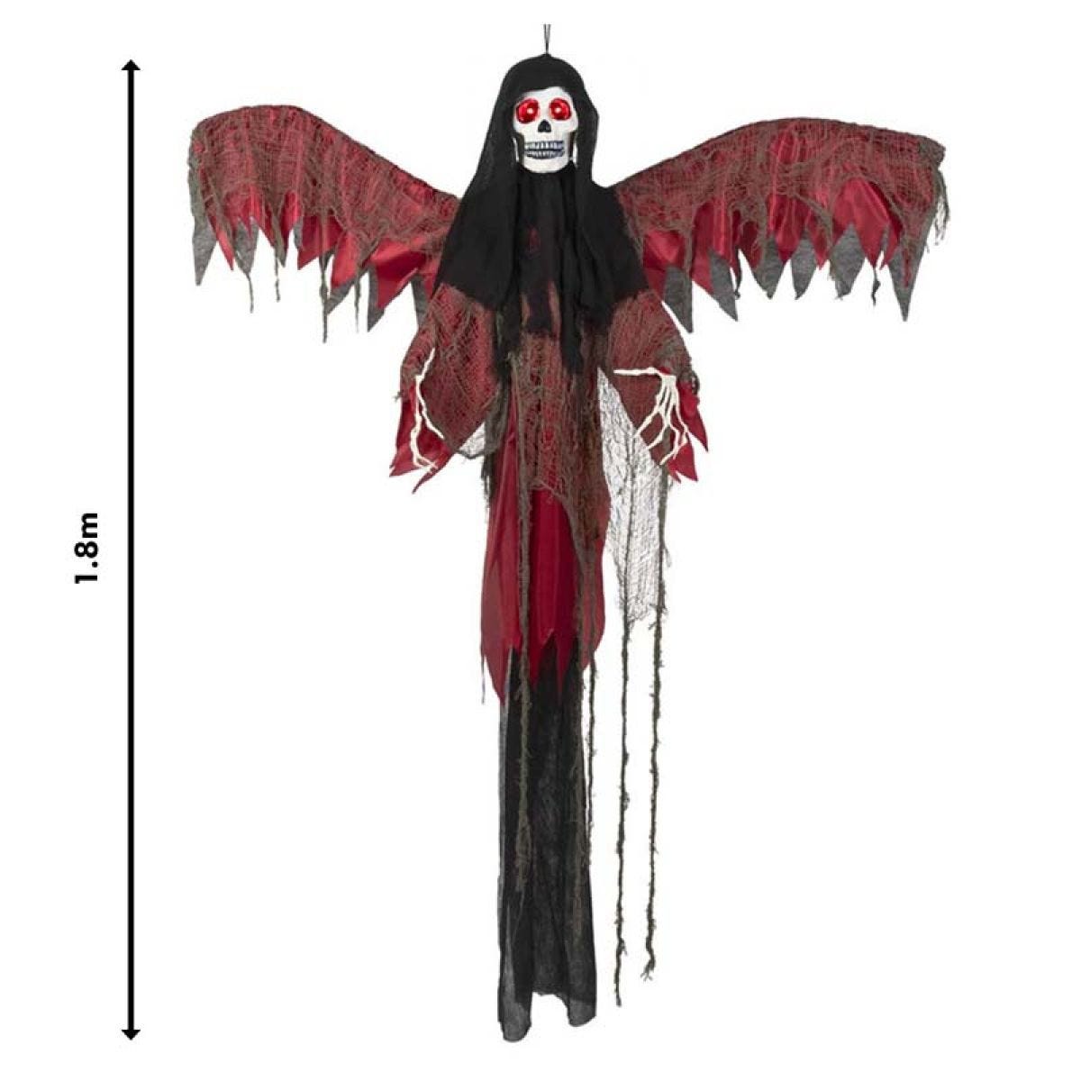 Animated Flying Red Reaper - 1.8m