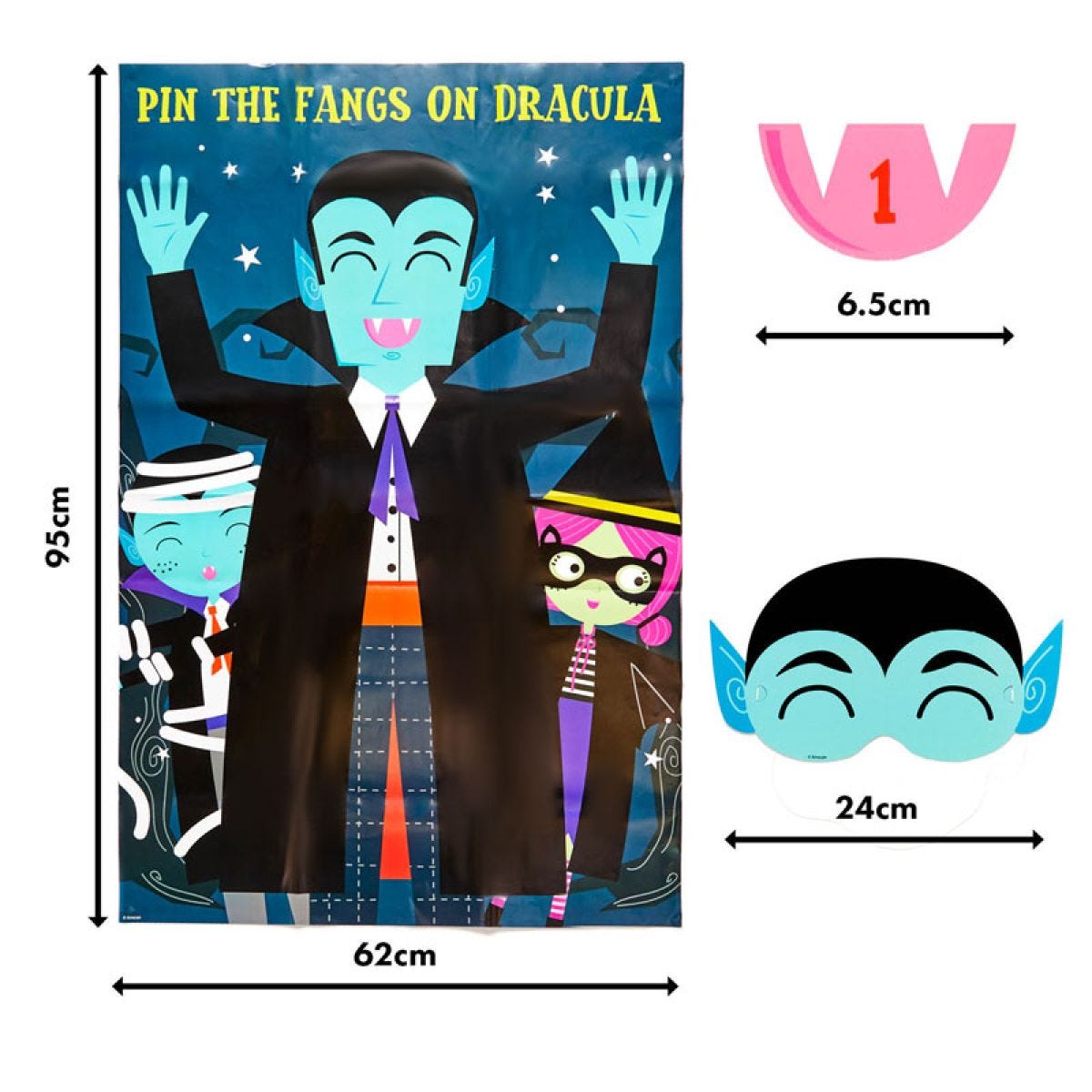 Pin the Fangs on Dracula Game