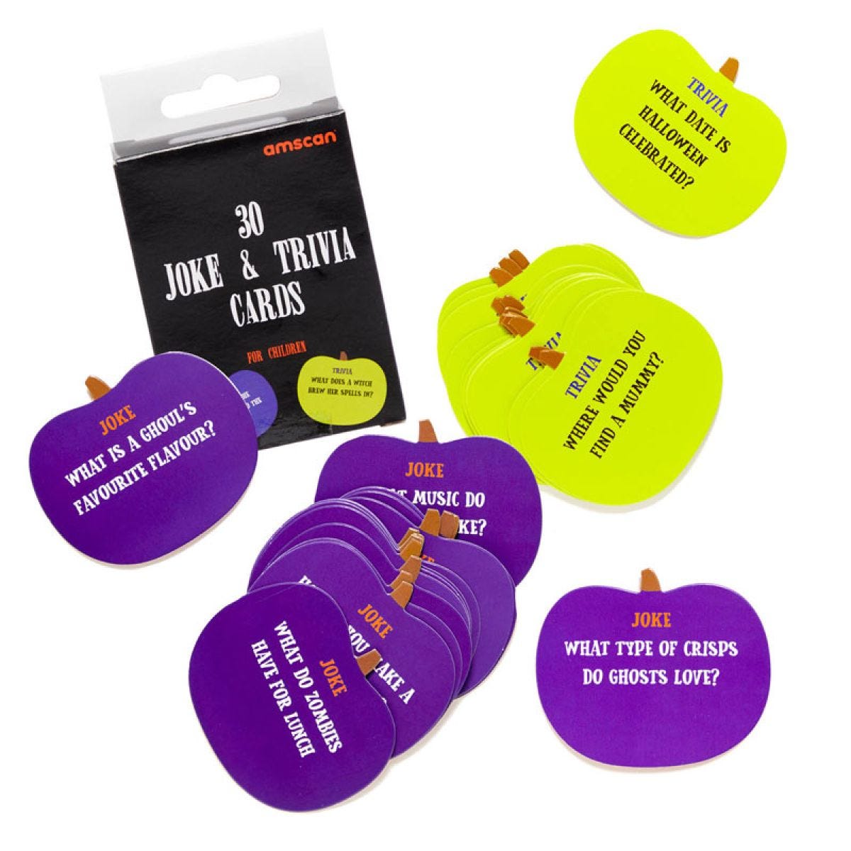 Kids Halloween Joke & Trivia Cards