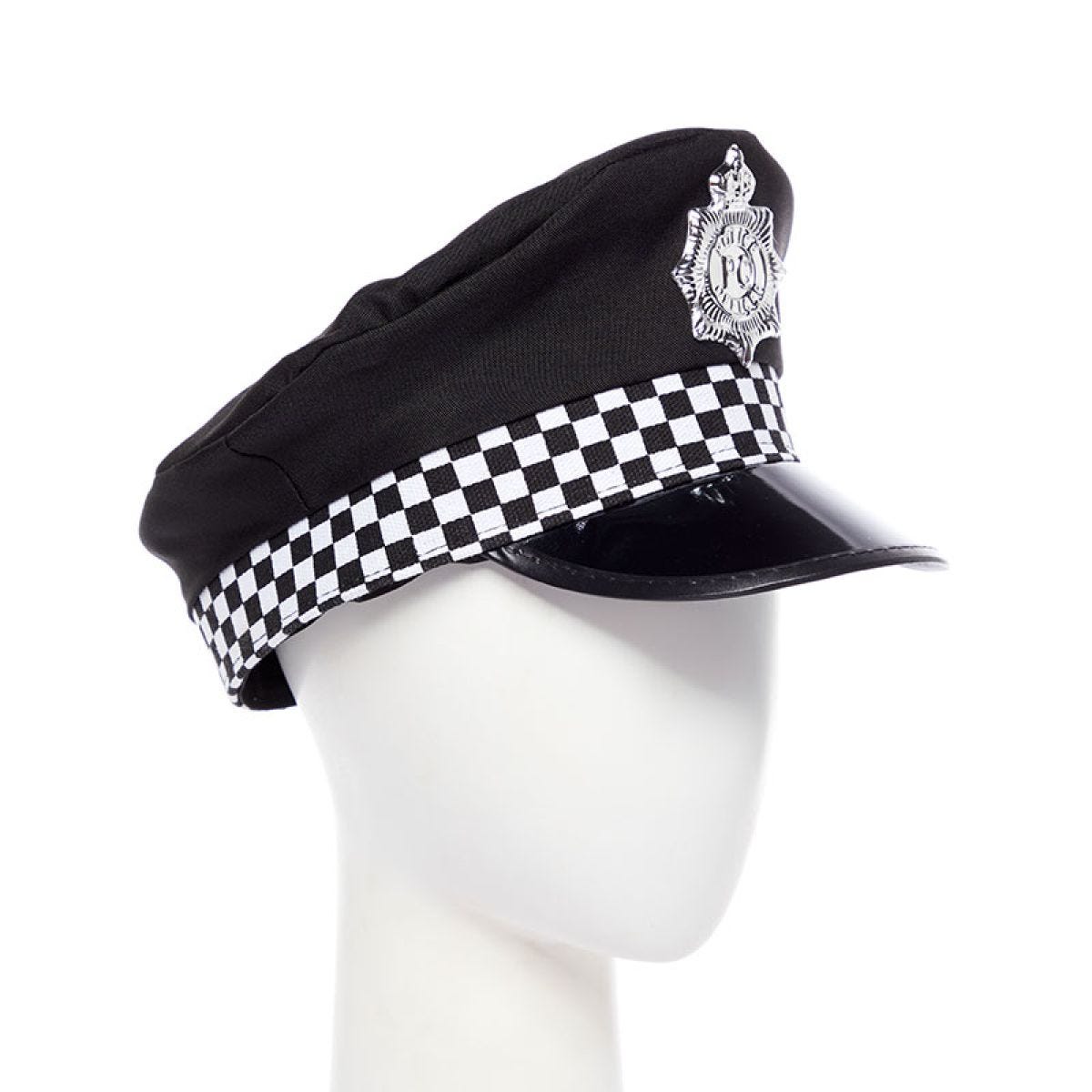 Black  Policeman Hat