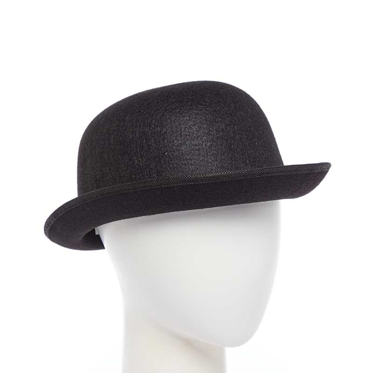 Black Felt Bowler Hat