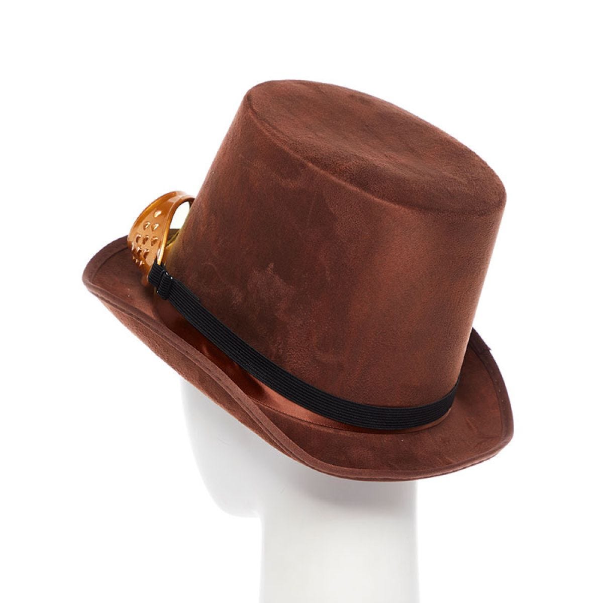 Brown top hat sale