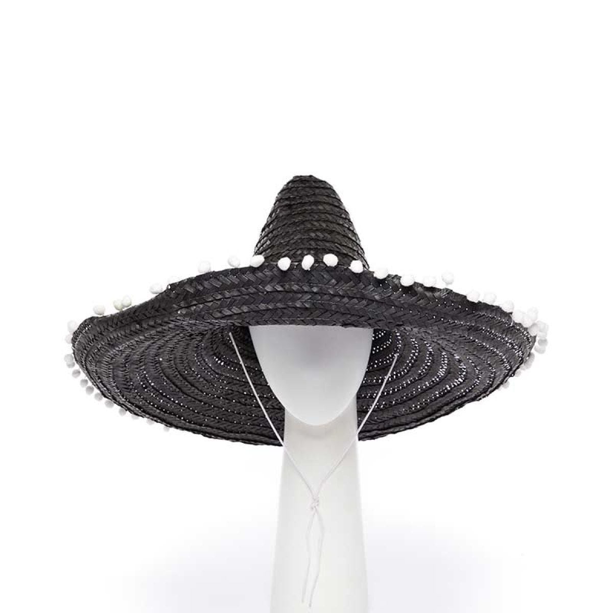 Black  Mexican Sombrero