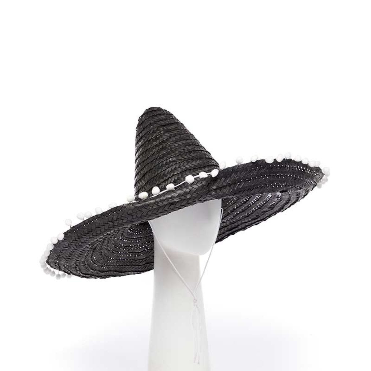 Black  Mexican Sombrero