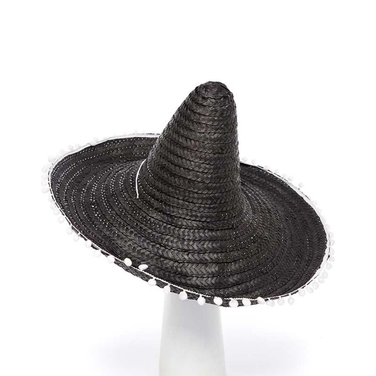 Black  Mexican Sombrero