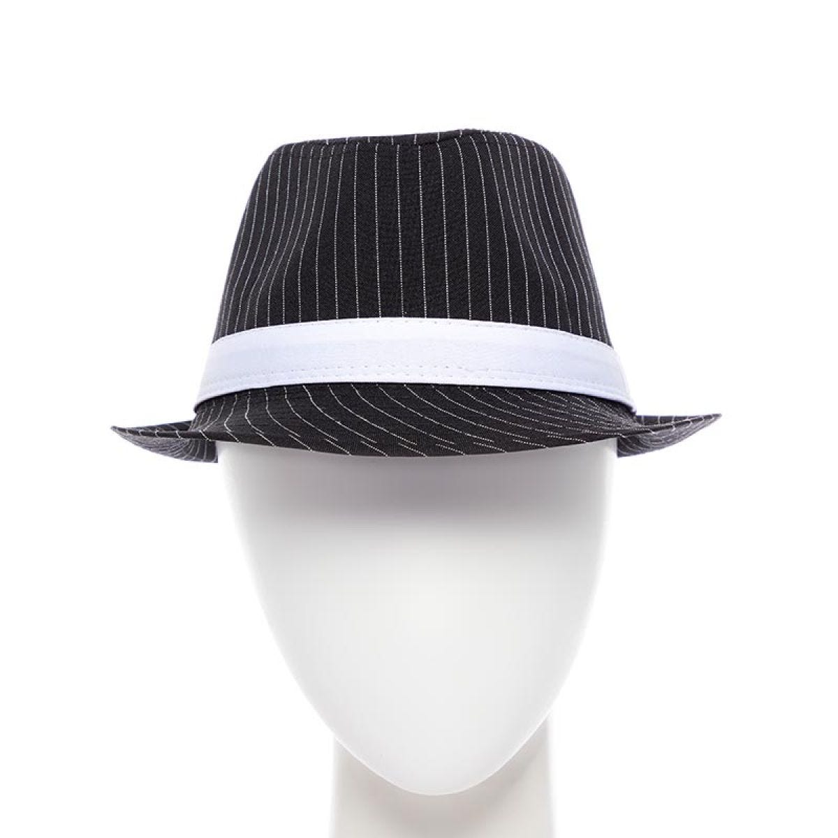 Pinstripe 2025 gangster hat