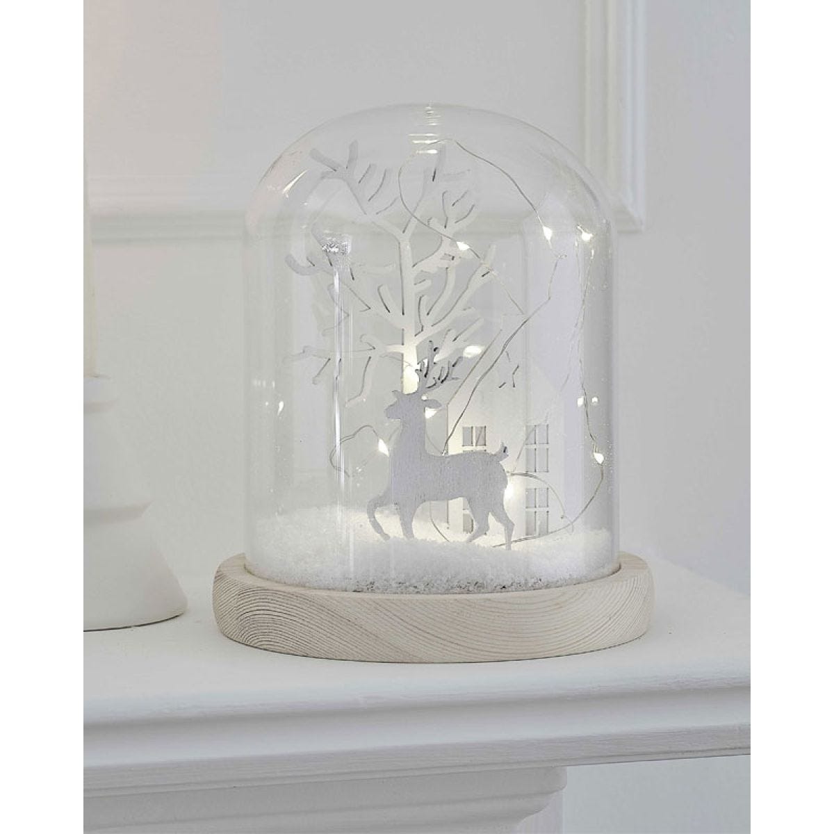Light Up Winter Scene Glass Decoration