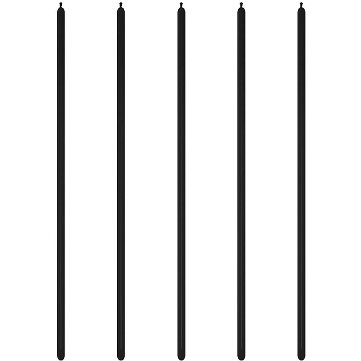 160 Modelling Latex Balloons Fashion Black (100pk)