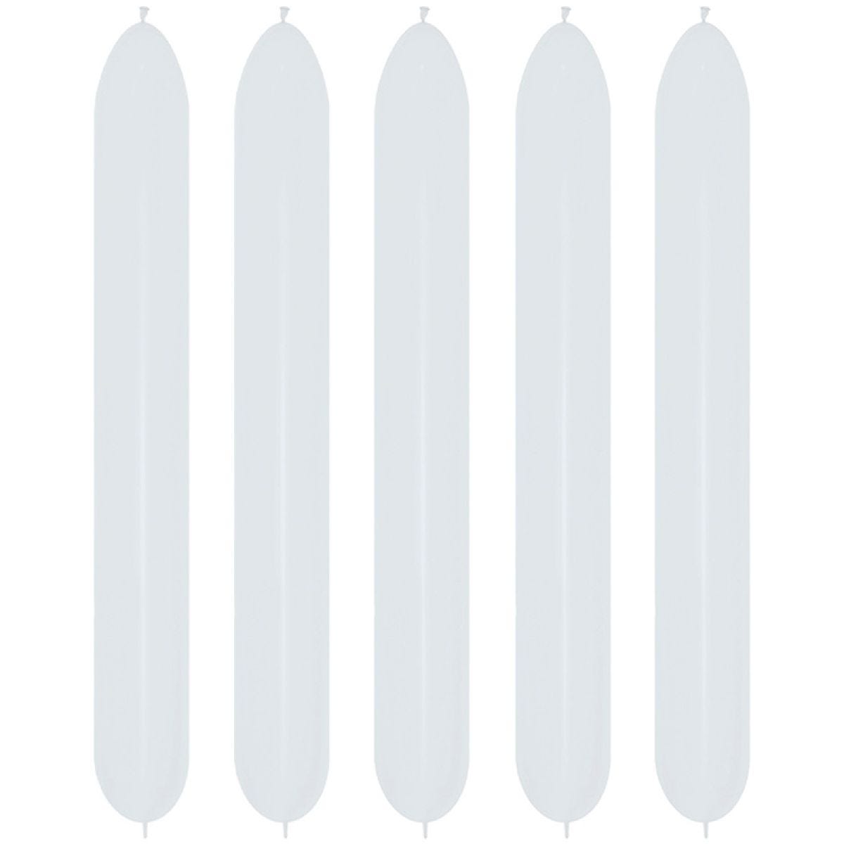 Link-O-Loon 660 Fashion White Latex Balloons (50pk)