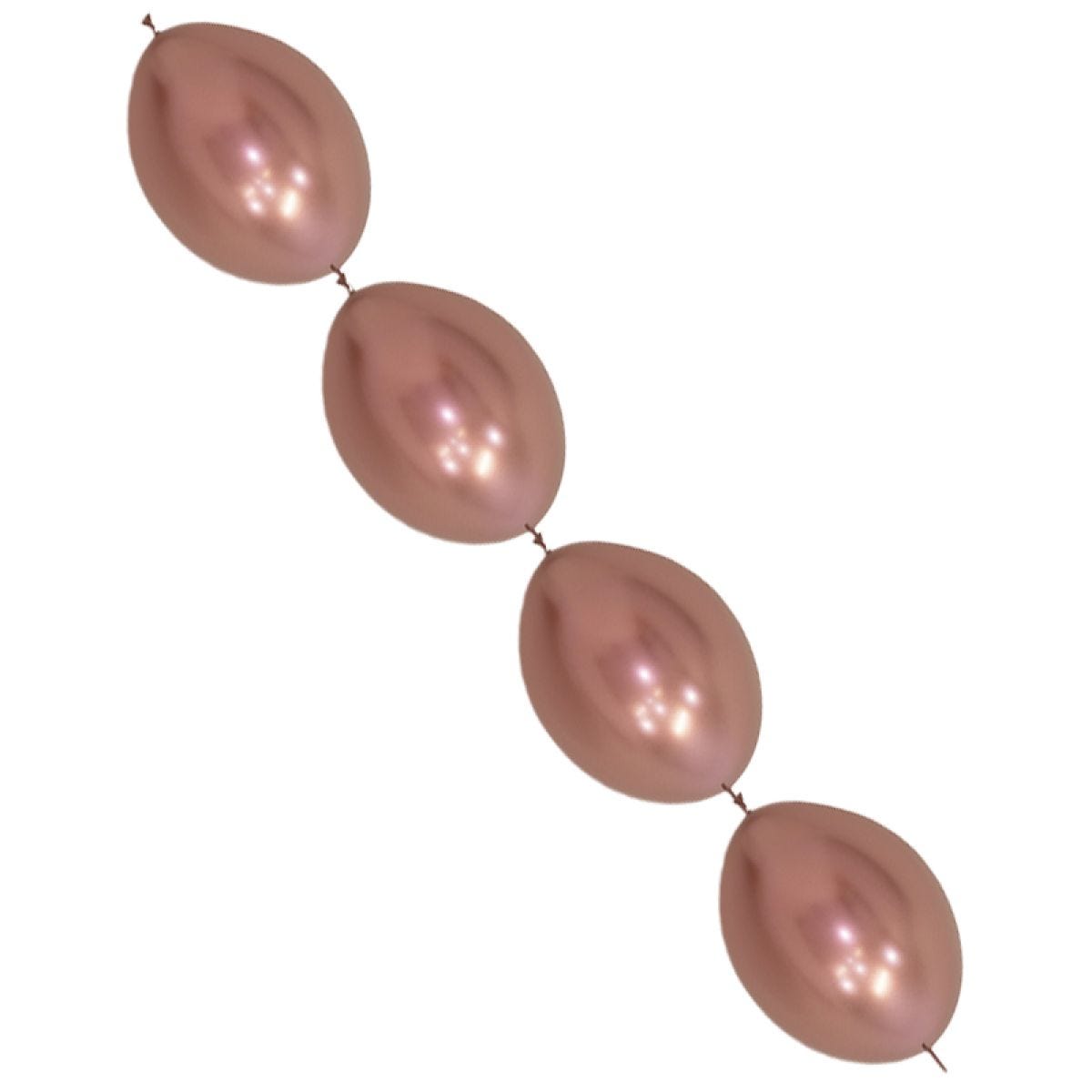 Link-O-Loon Latex Balloons 12" Reflex RoseGld  (50pk)