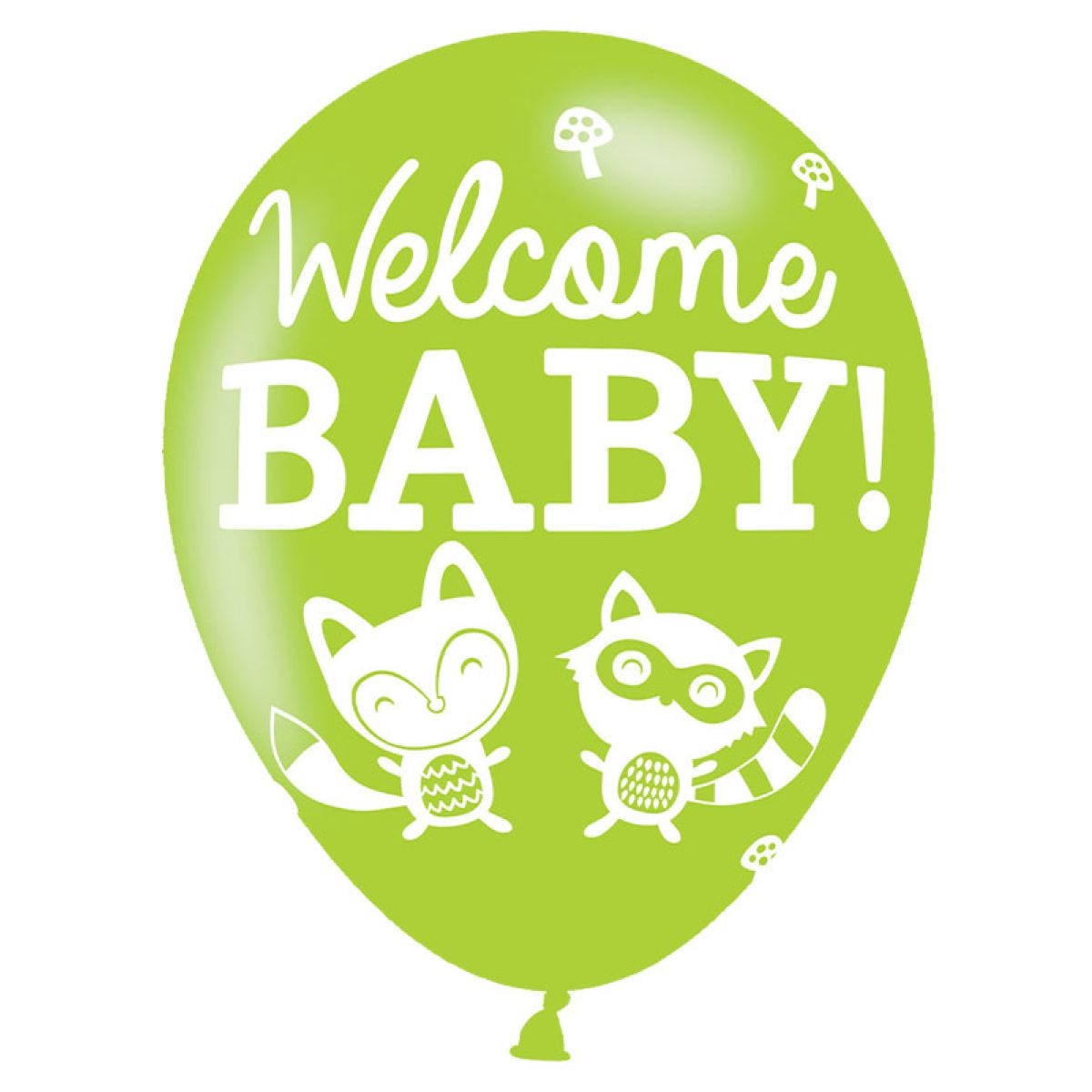 Baby Shower Woodland Balloons - 11" Latex (6pk)