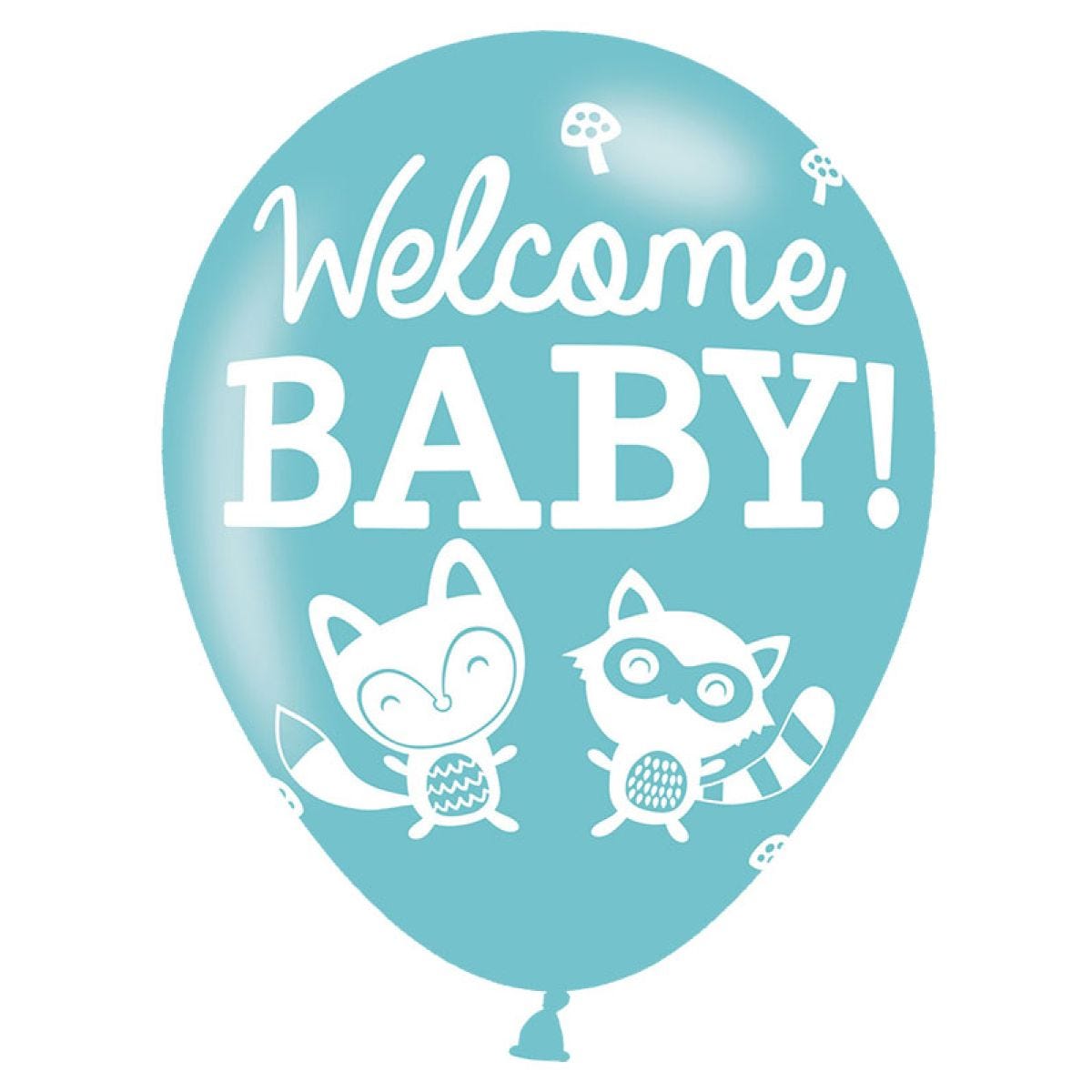Baby Shower Woodland Balloons - 11" Latex (6pk)