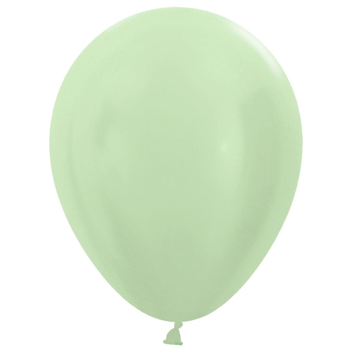 Satin Green Balloons - 12" Latex (25pk)