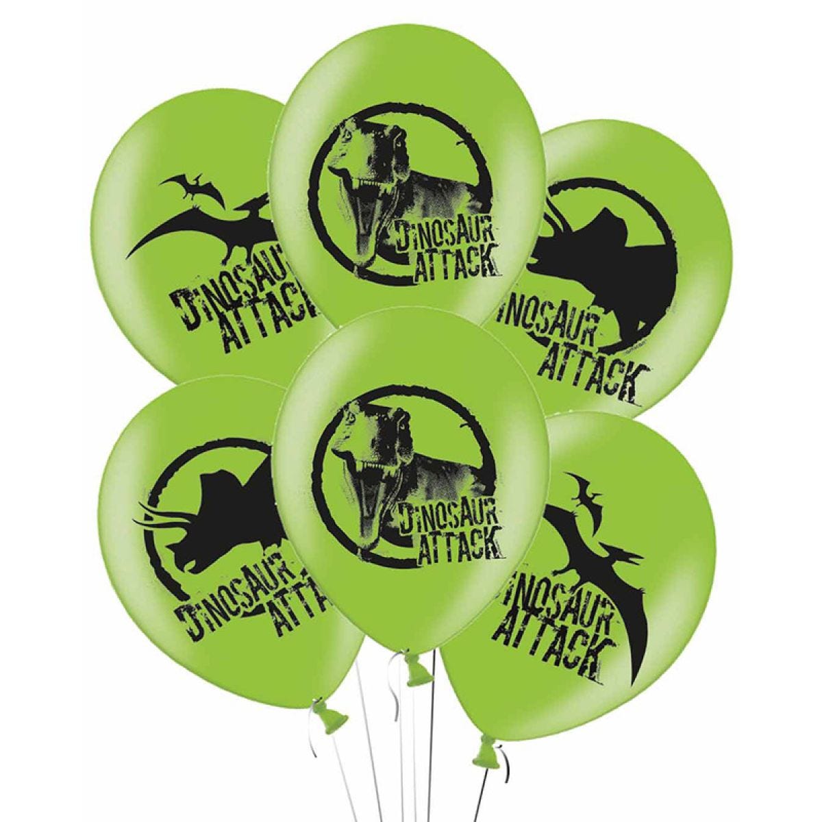 Dinosaur Attack Latex Balloons - 11" (6pk)