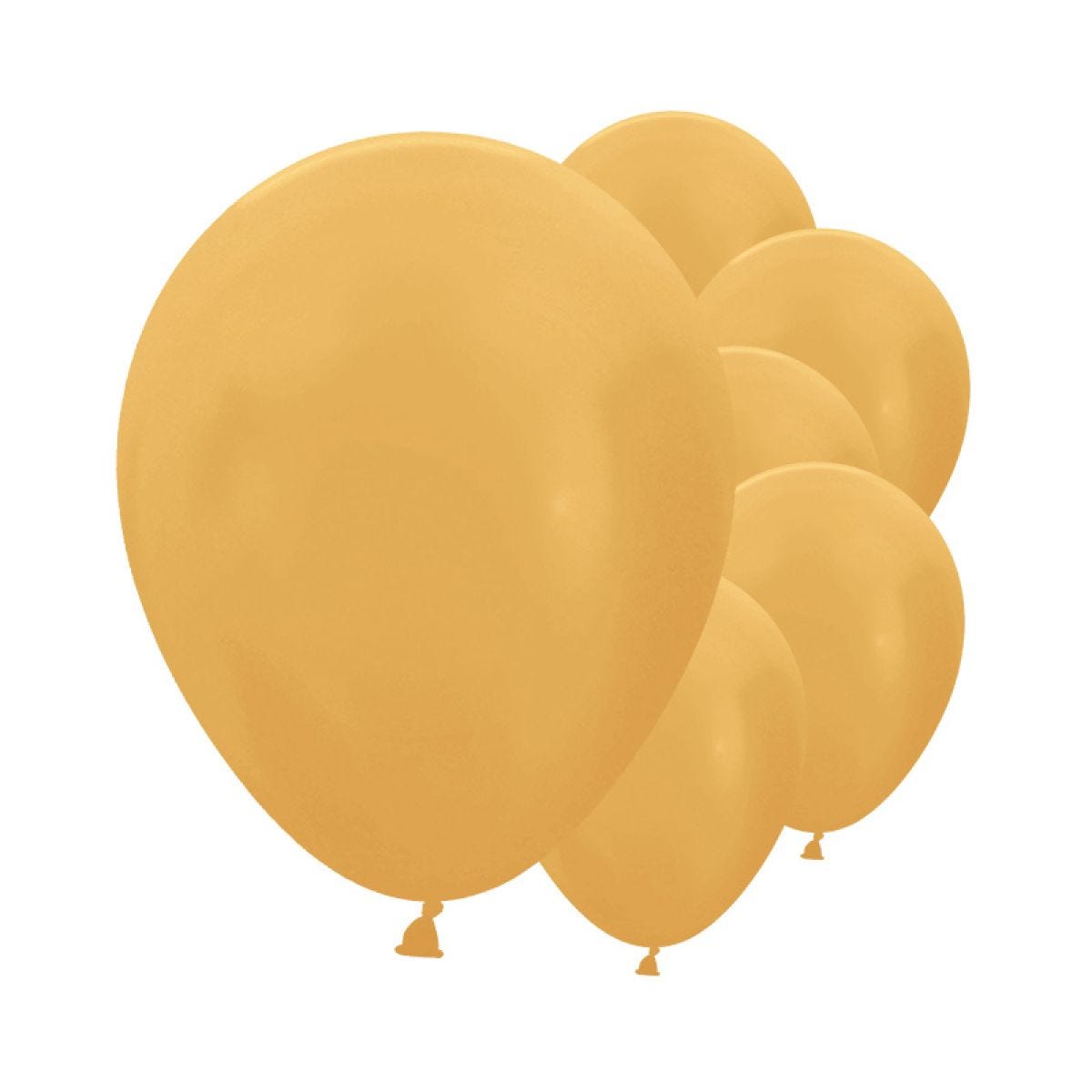 Metallic Gold - 18" Latex Balloons (25pk)