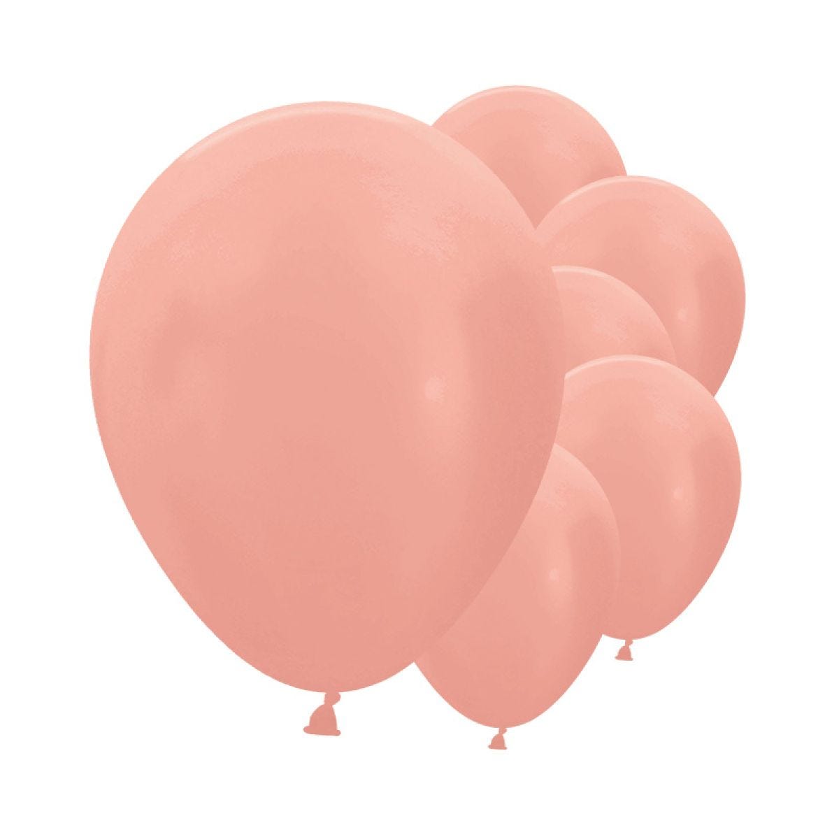 Metallic Rose Gold - 18" Latex Balloons (25pk)
