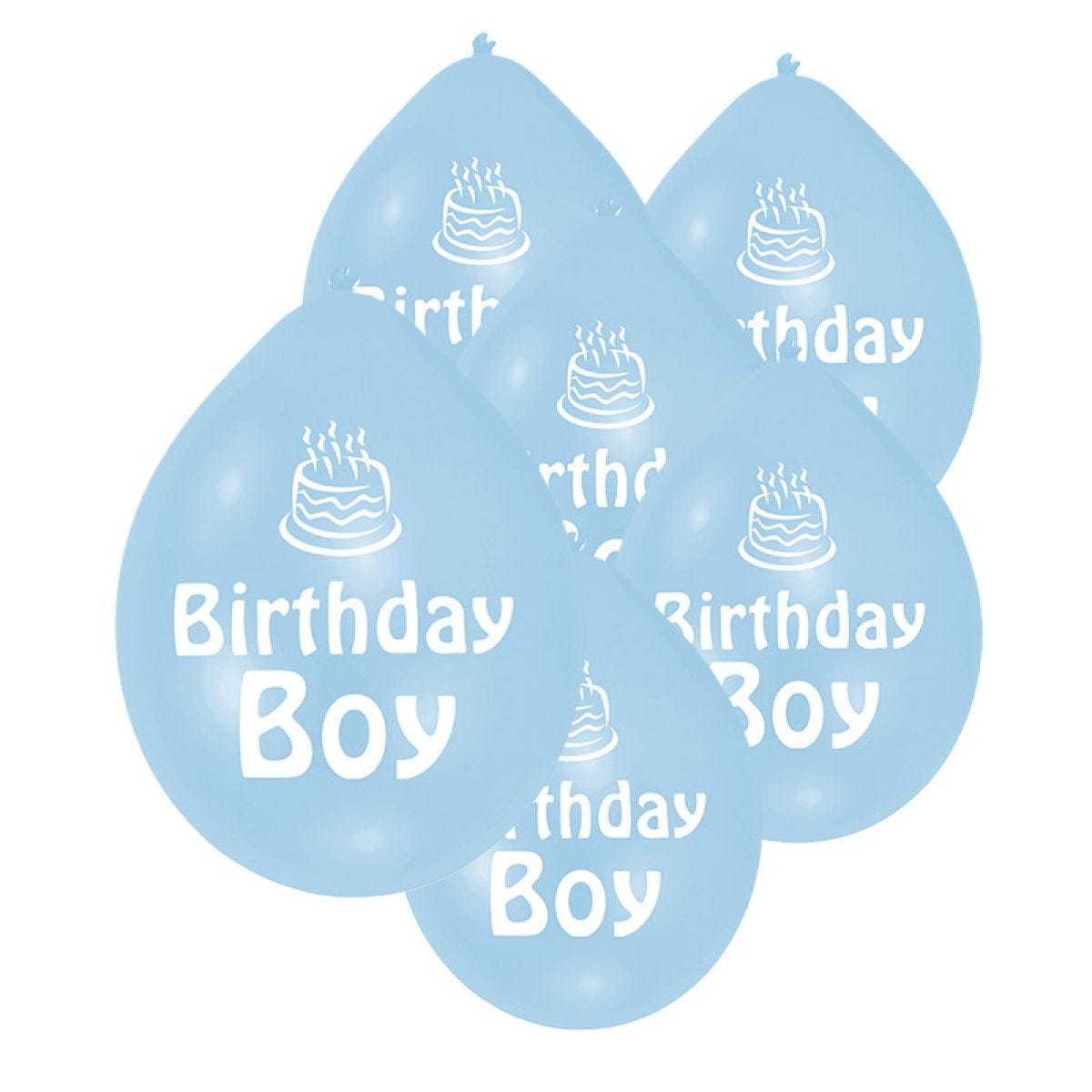 Blue Birthday Boy - 9" Latex Balloons (10pk)