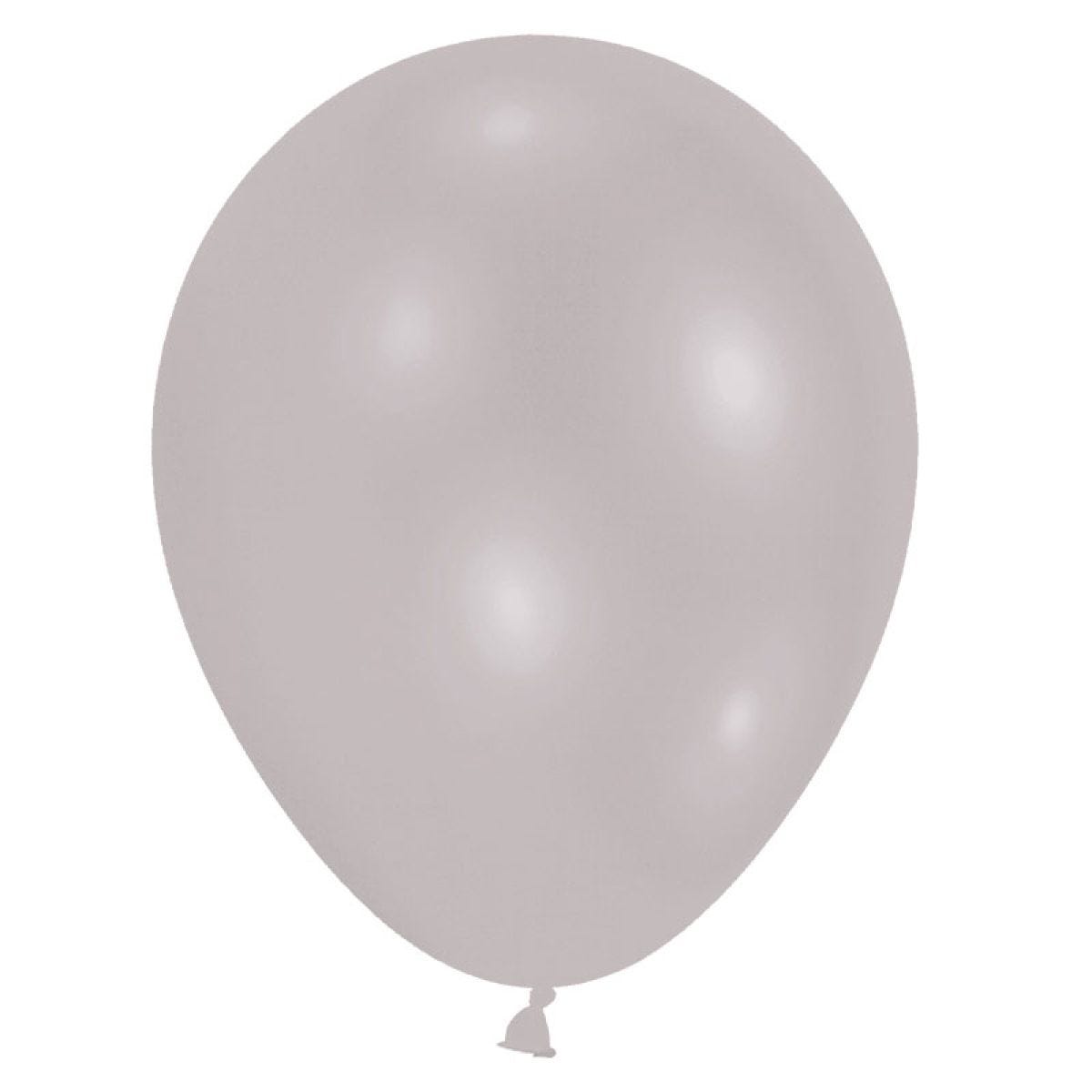 Metallic Silver - 9" Latex Balloons (10pk)