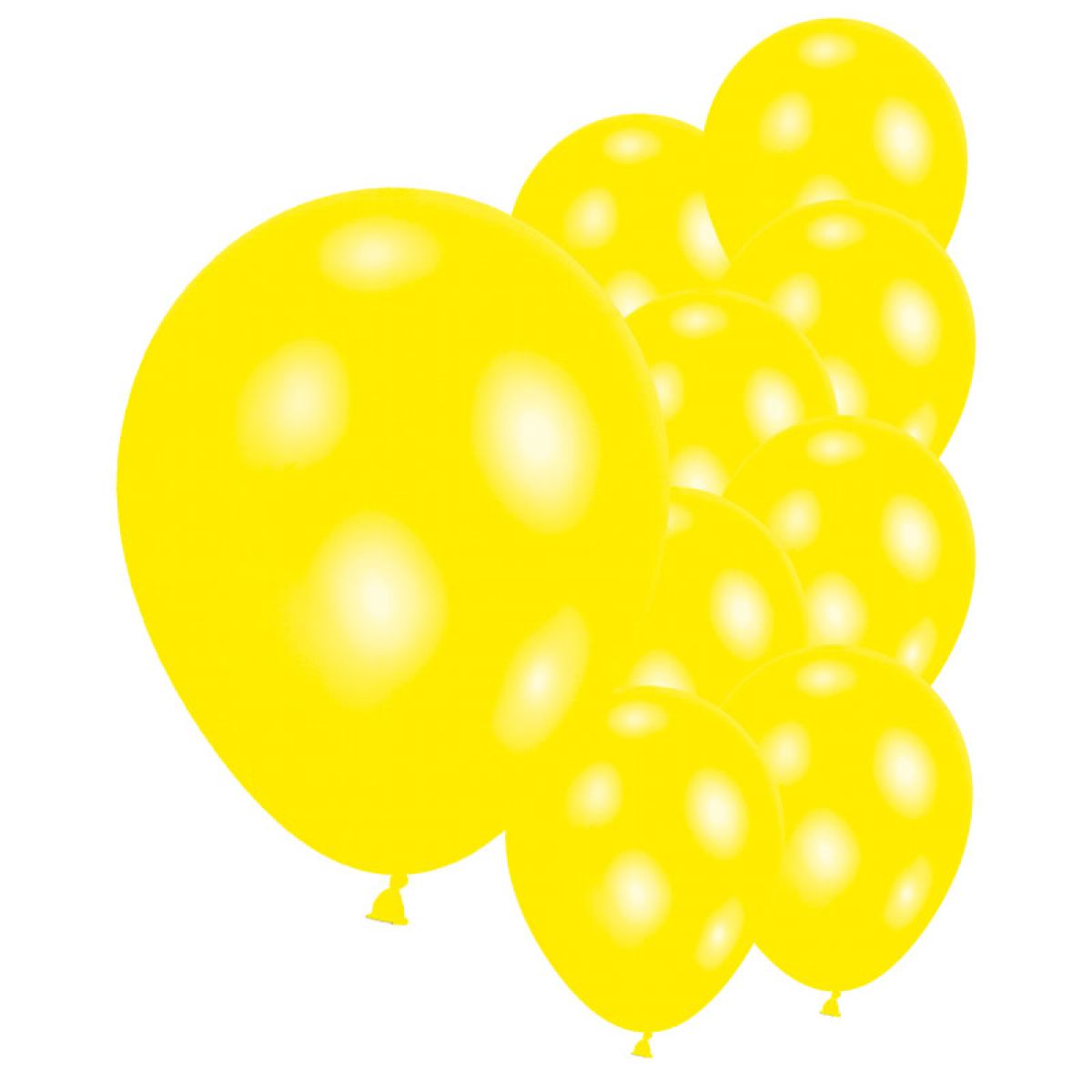 Metallic Yellow - 9" Latex Balloons (10pk)