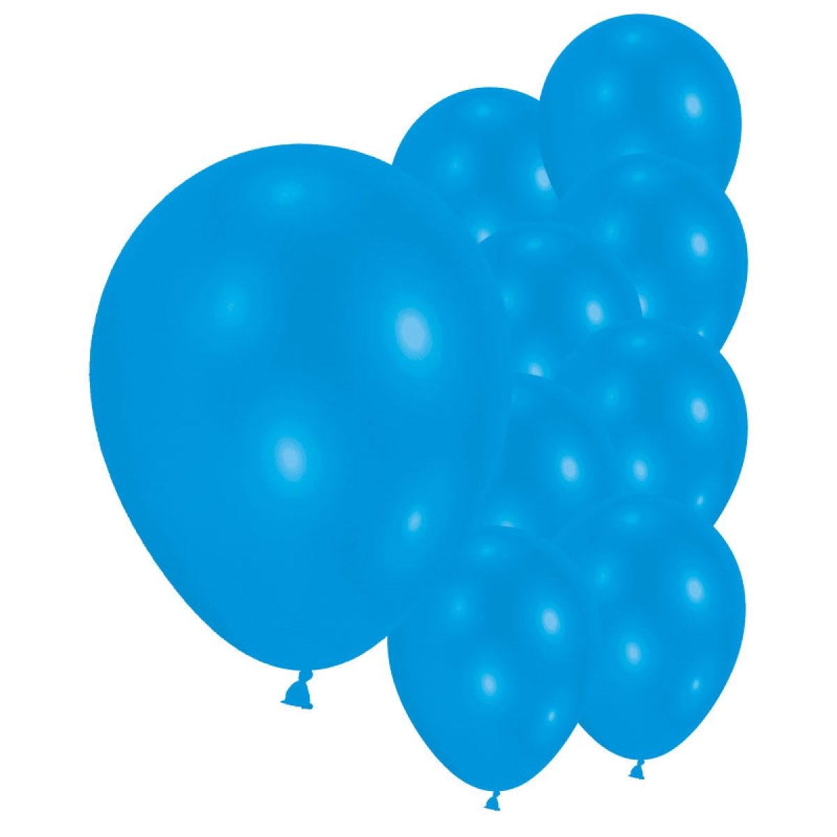Metallic Blue - 9" Latex Balloons (10pk)