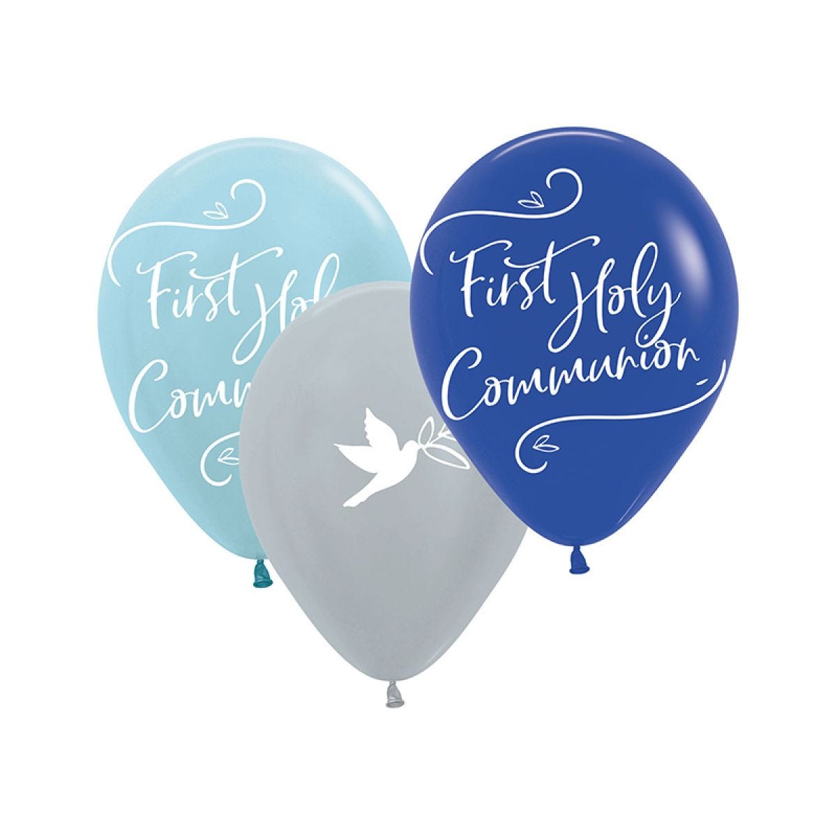 Blue First Holy Communion - 11" Latex Balloons (6pk)