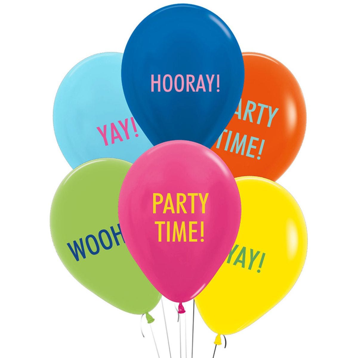 Hooray Party - 11" Latex Balloons (6pk)
