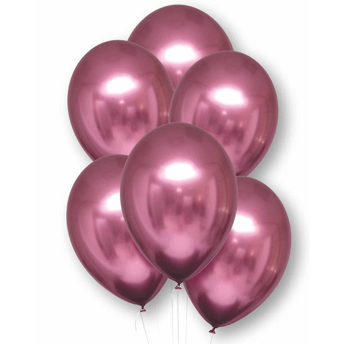 Flamingo Pink Satin Luxe - 11" Latex Balloons (6pk)