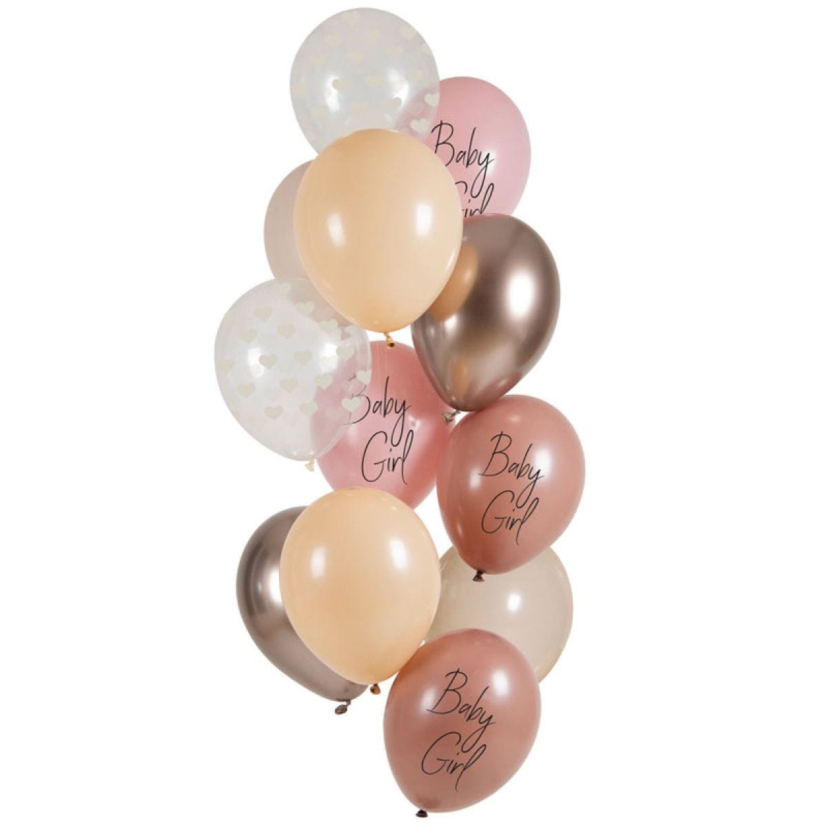 Baby Girl Balloons - 12" Latex (12pk)