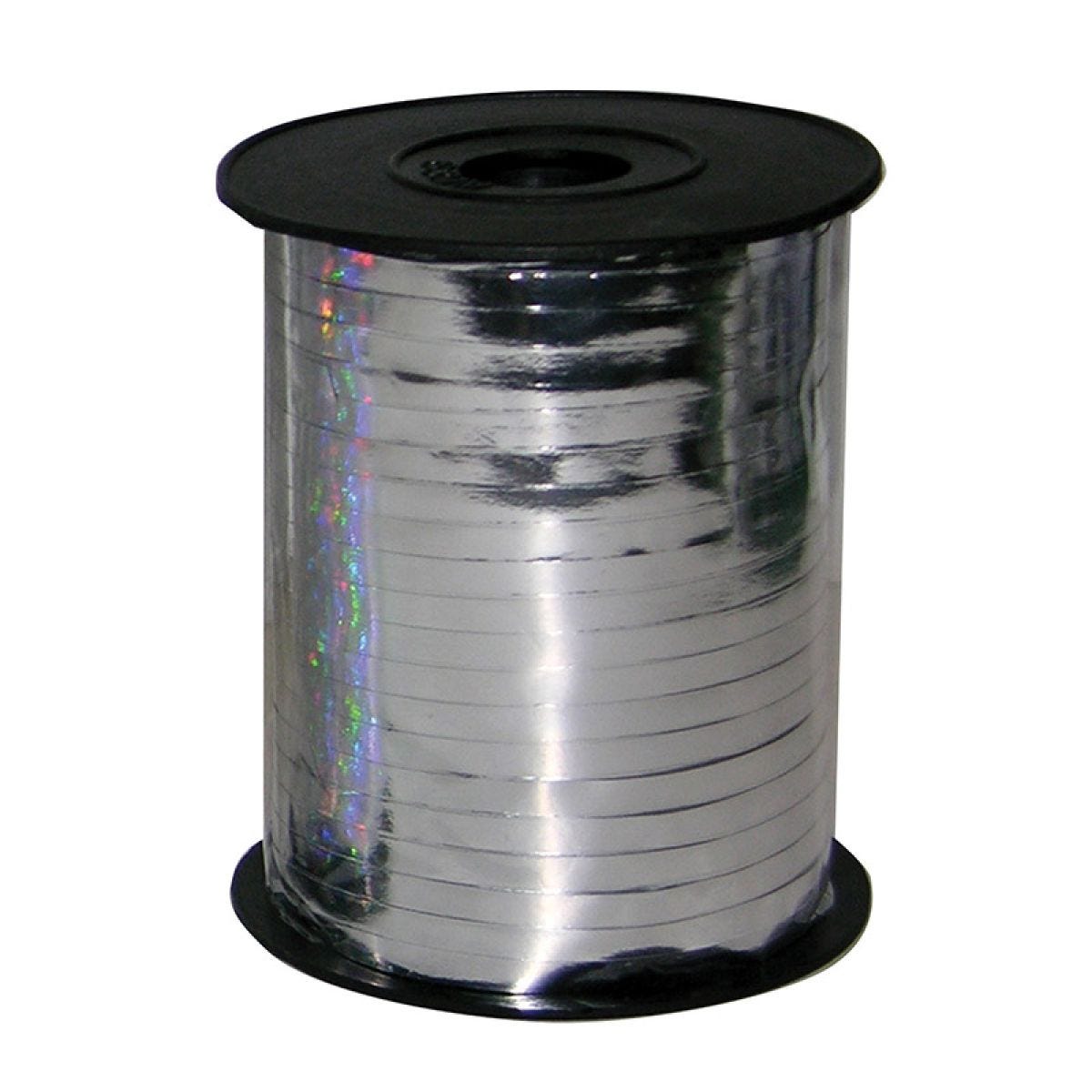 Metallic Silver Balloon Ribbon - 230m x 5mm