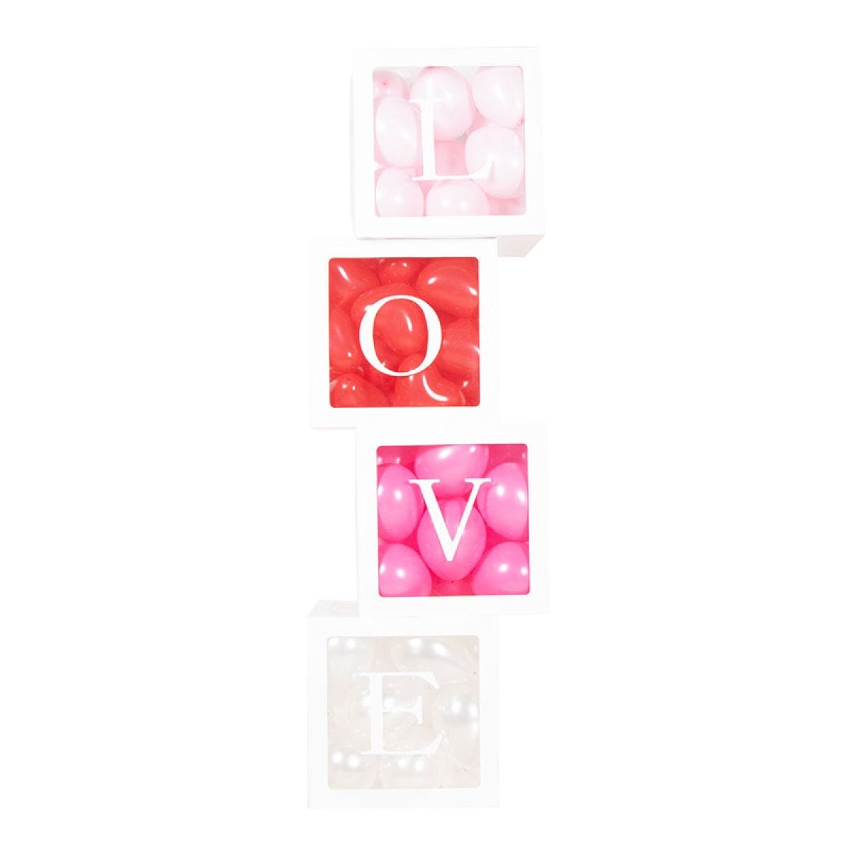 Love Balloon Cubes - 30cm x 30cm (4pcs)