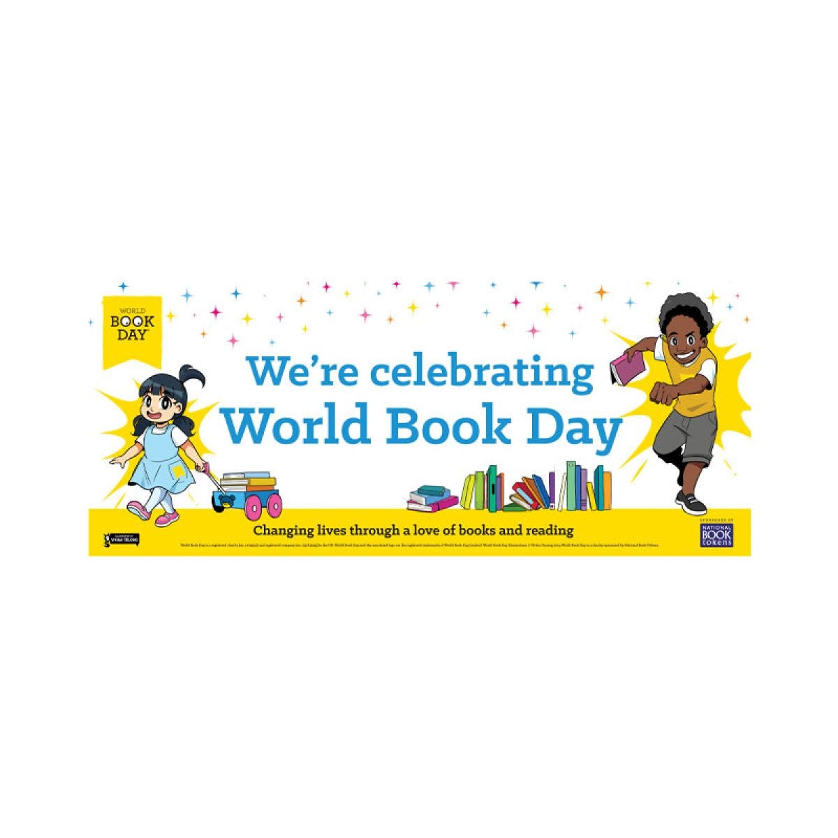 World Book Day Banner - 5.5ft Paper