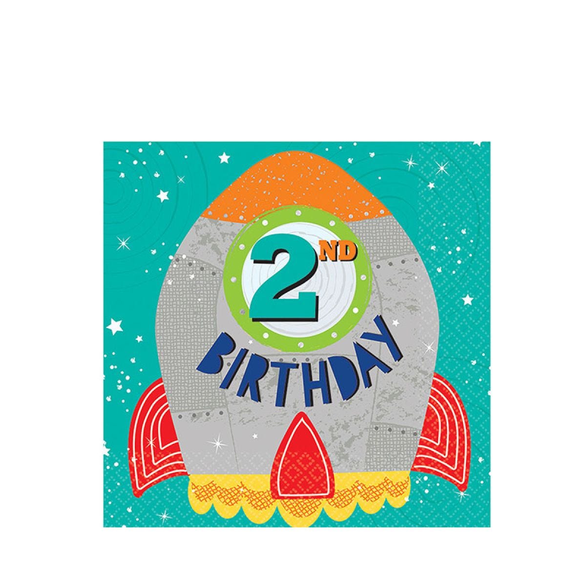 Blast Off 2nd Paper Napkins 33cm (16pk)