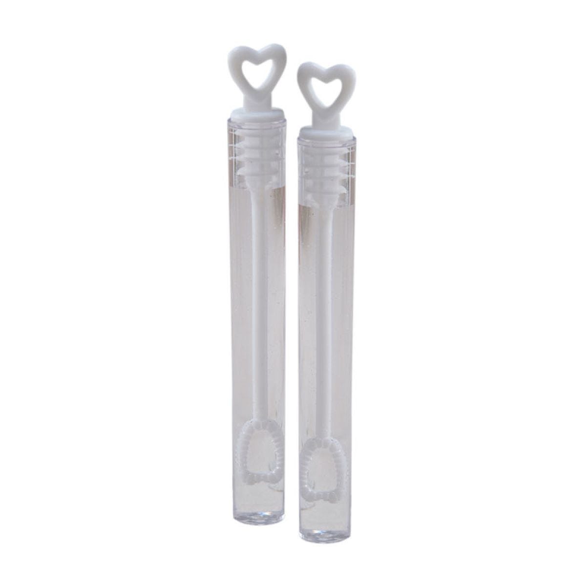 Heart Tube Wedding Bubbles (24pk)