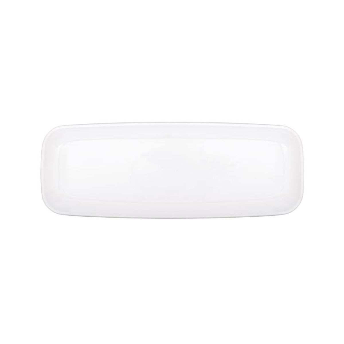 White Plastic Serving Platter - 16.5cm x 44.4cm