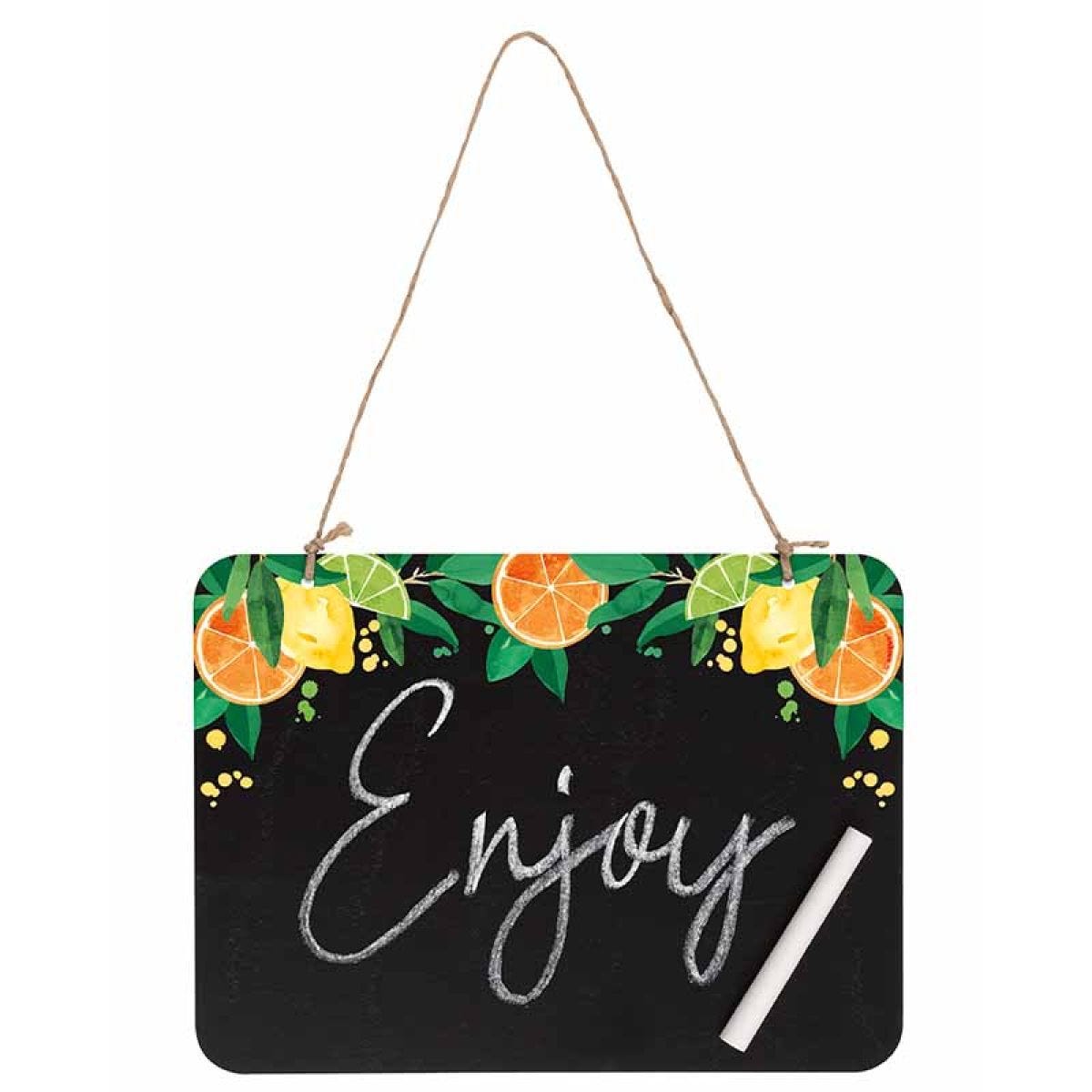 Citrus Fruit Plastic Chalkboard Sign