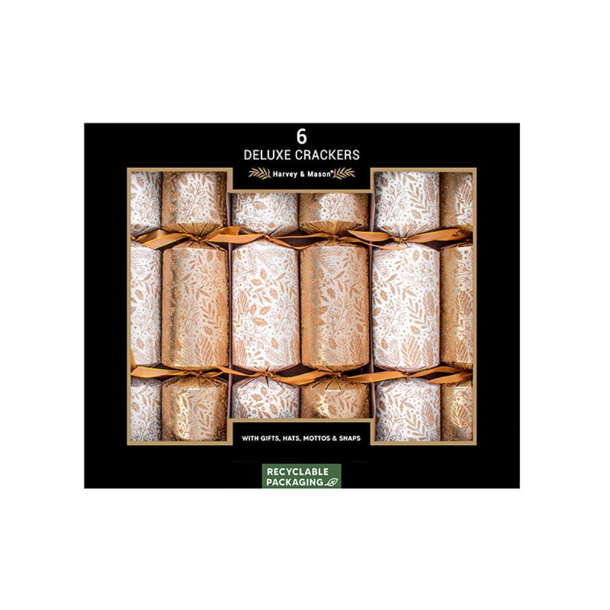 Deluxe Glitter Leaf Crackers - 13.5" (6pk)