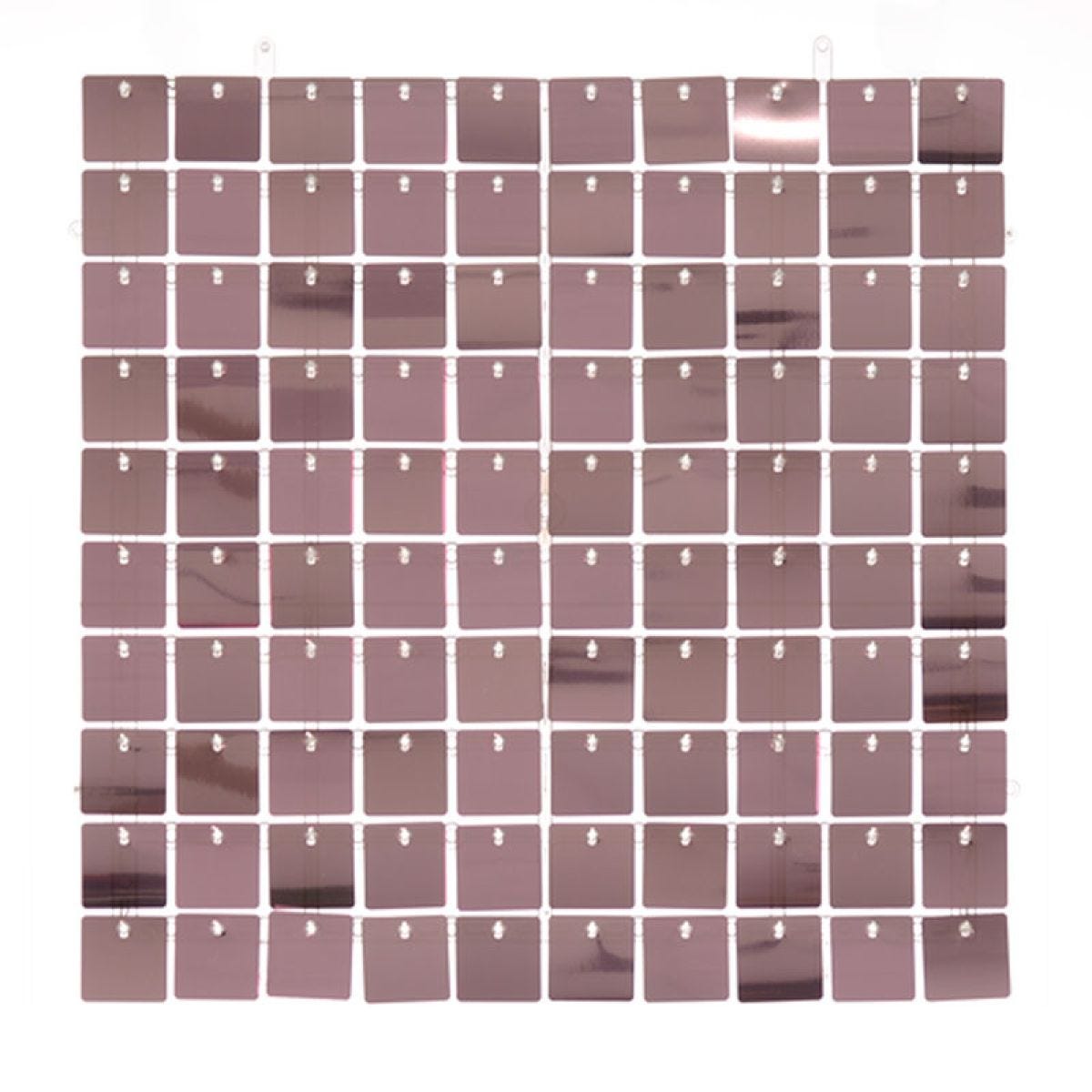 Rose Gold Sequin Acrylic Backed Wall Panel - 30cm x 30cm