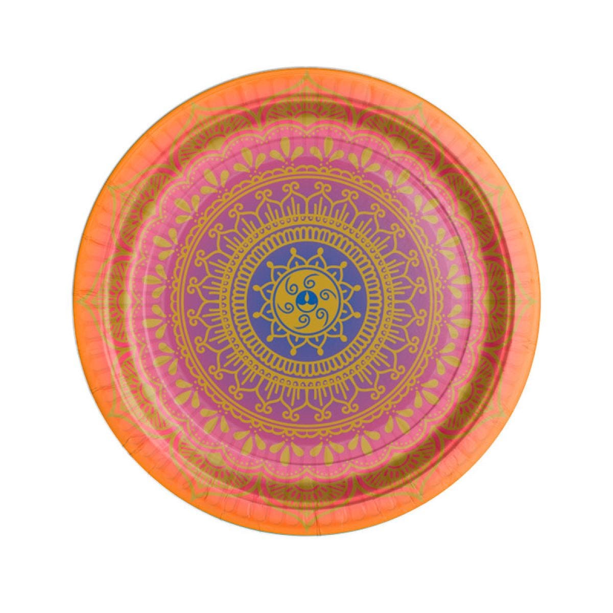 Diwali Paper Plates - 23cm (8pk)