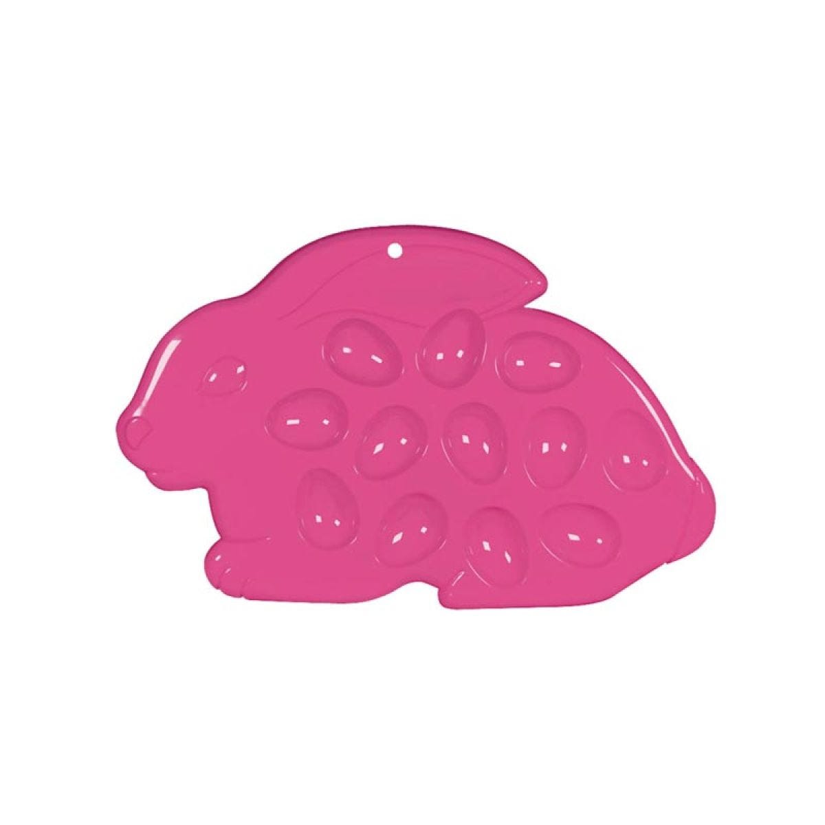 Pink Bunny Shaped Plastic Egg Tray