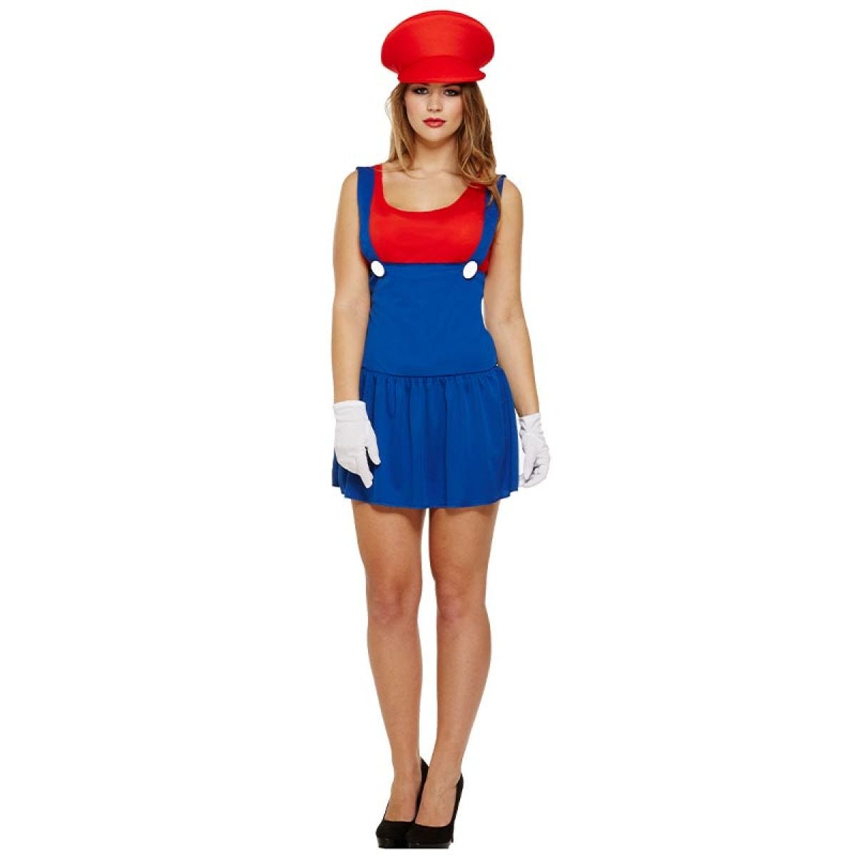 Red Super Workman - Womens Costume