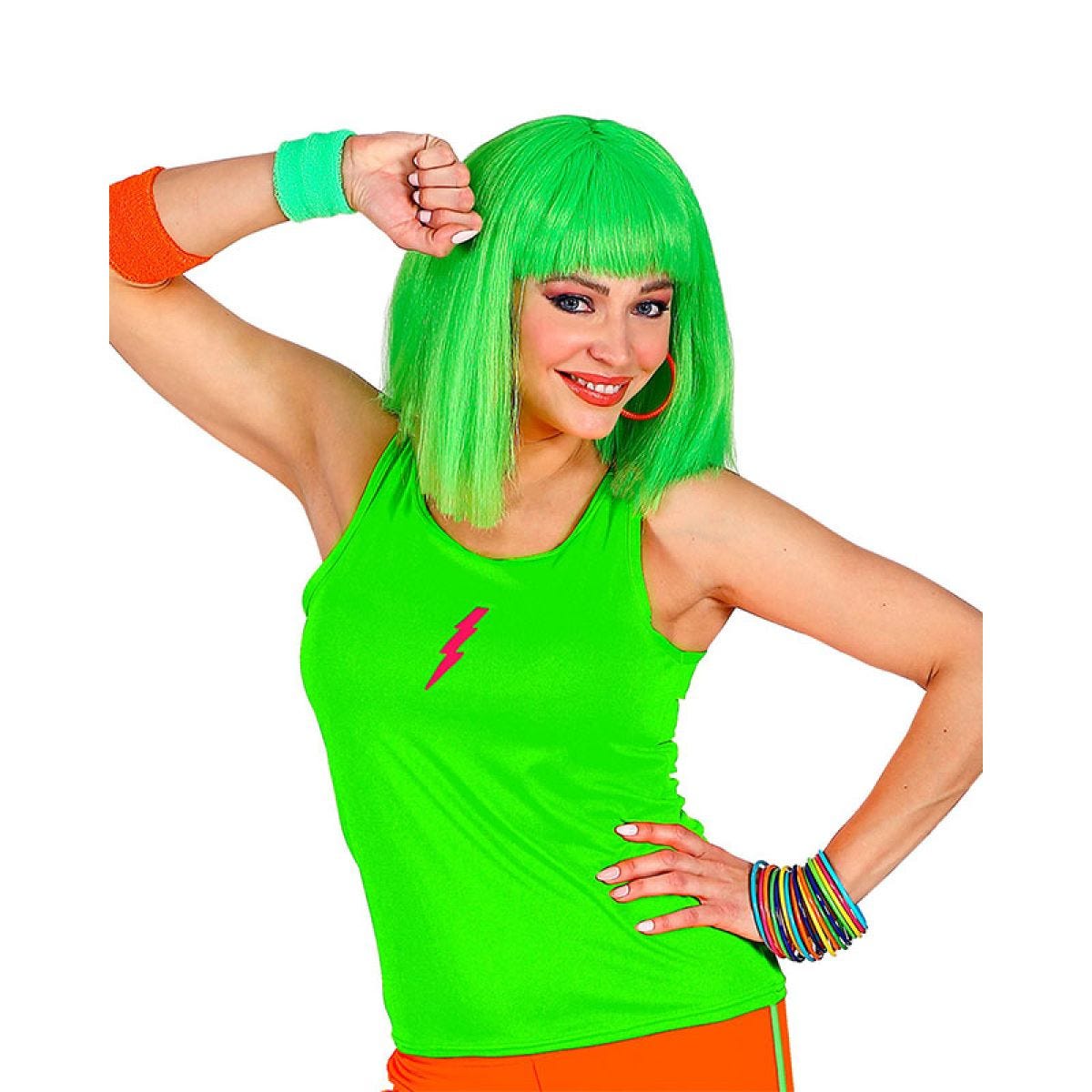 80s Neon Green Tank Top - Adult Costume