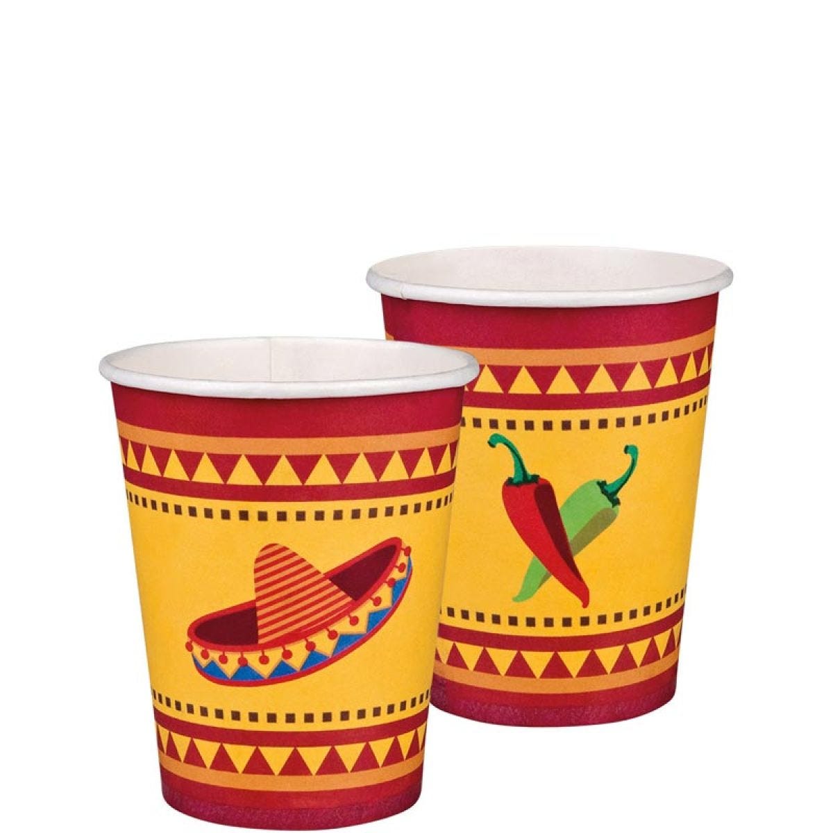 Mexican Paper Cups - 210ml (10pk)