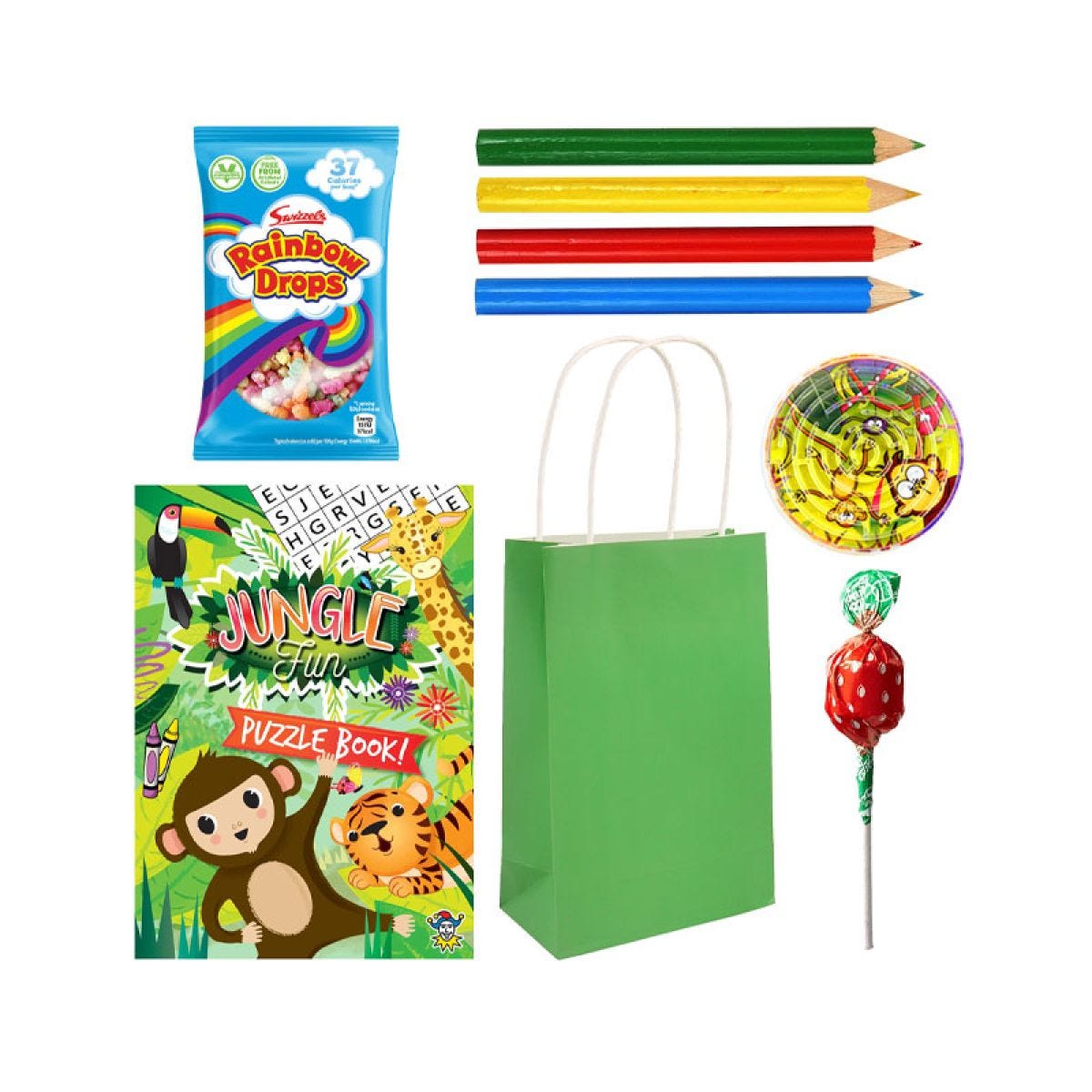 Jungle Pre-Filled Sweet Party Bags for 10