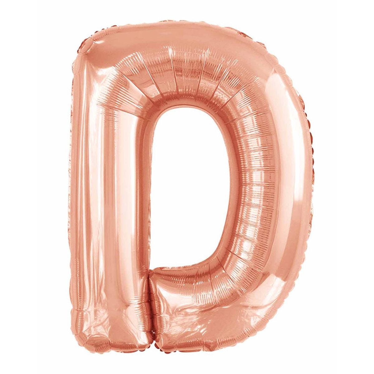 D Rose Gold Letter Balloon - 34" Foil