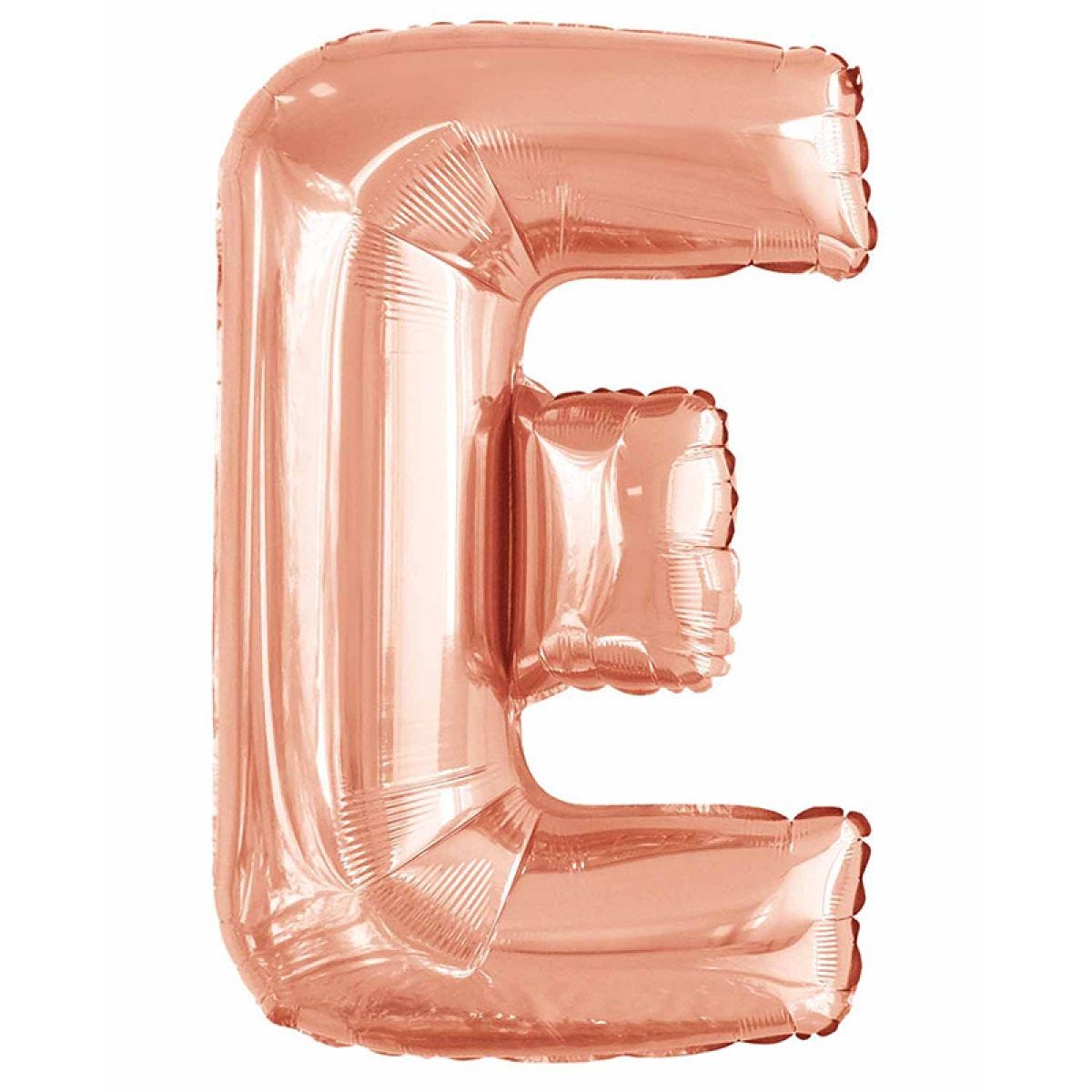 E Rose Gold Letter Balloon - 34" Foil