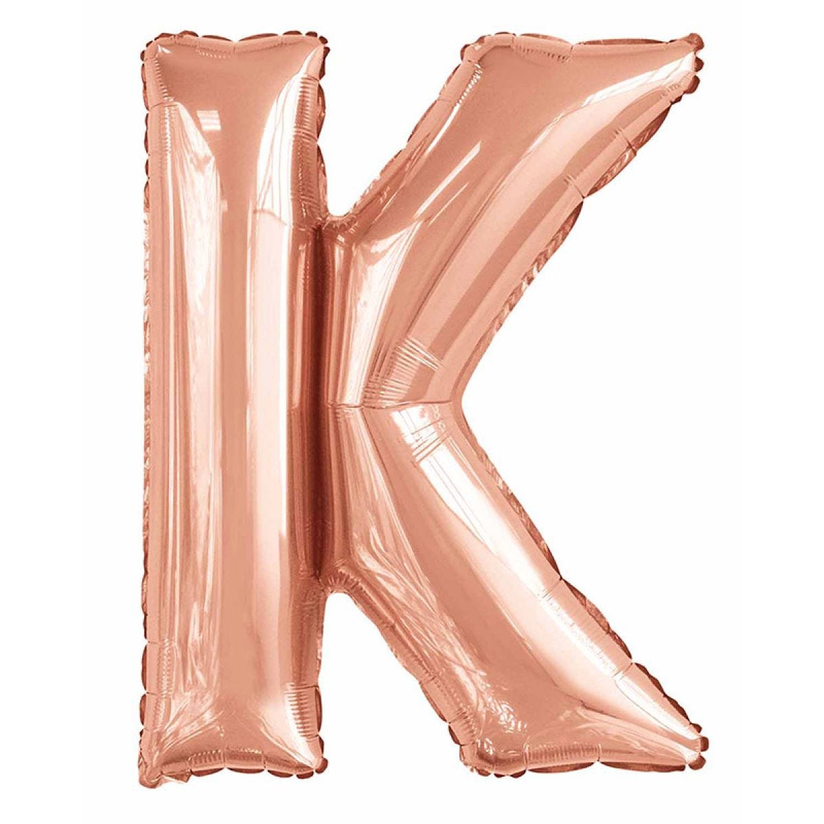 K Rose Gold Letter Balloon - 34" Foil